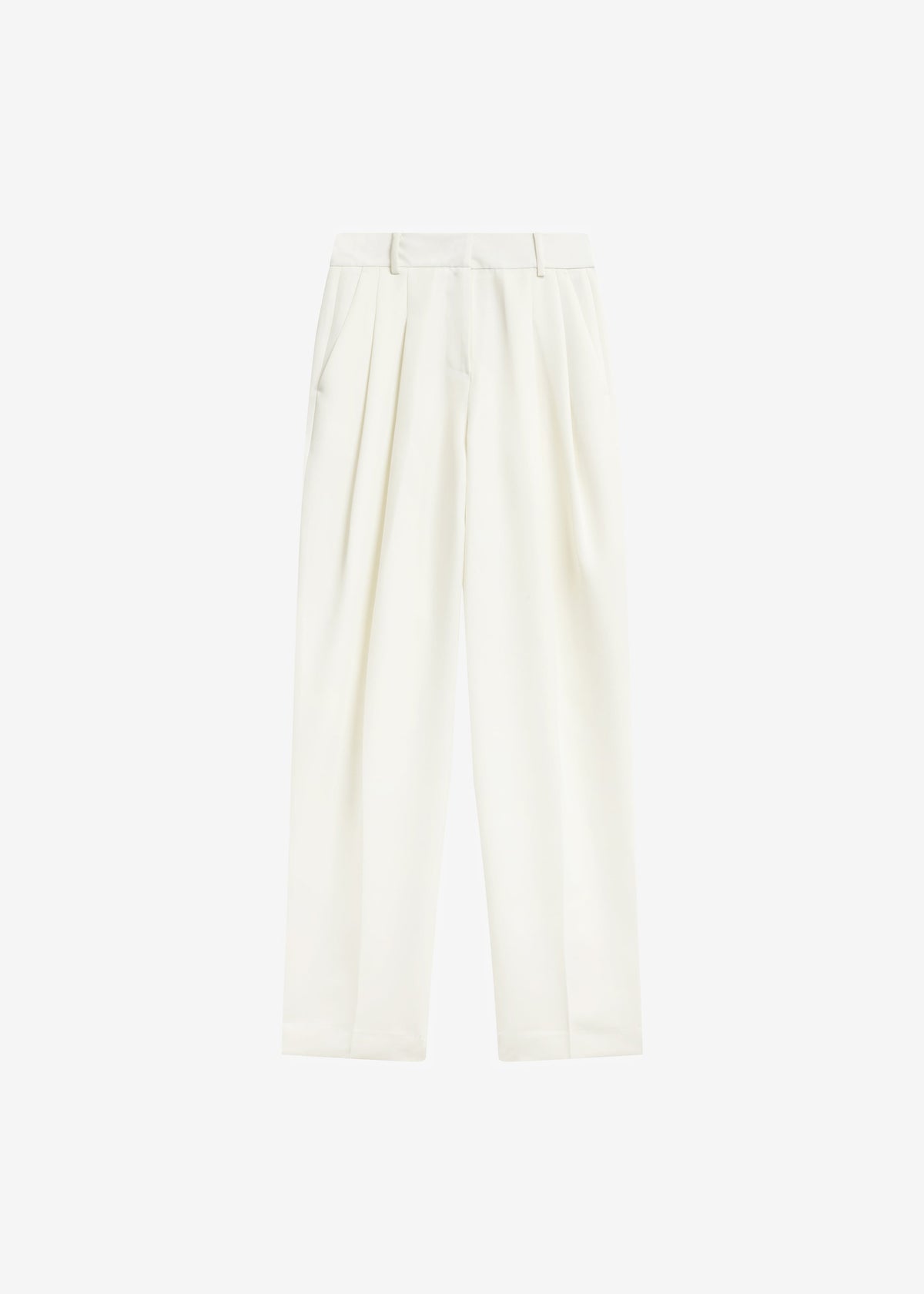 Gelso Pleated Twill Trousers - White – view 7 of 7
