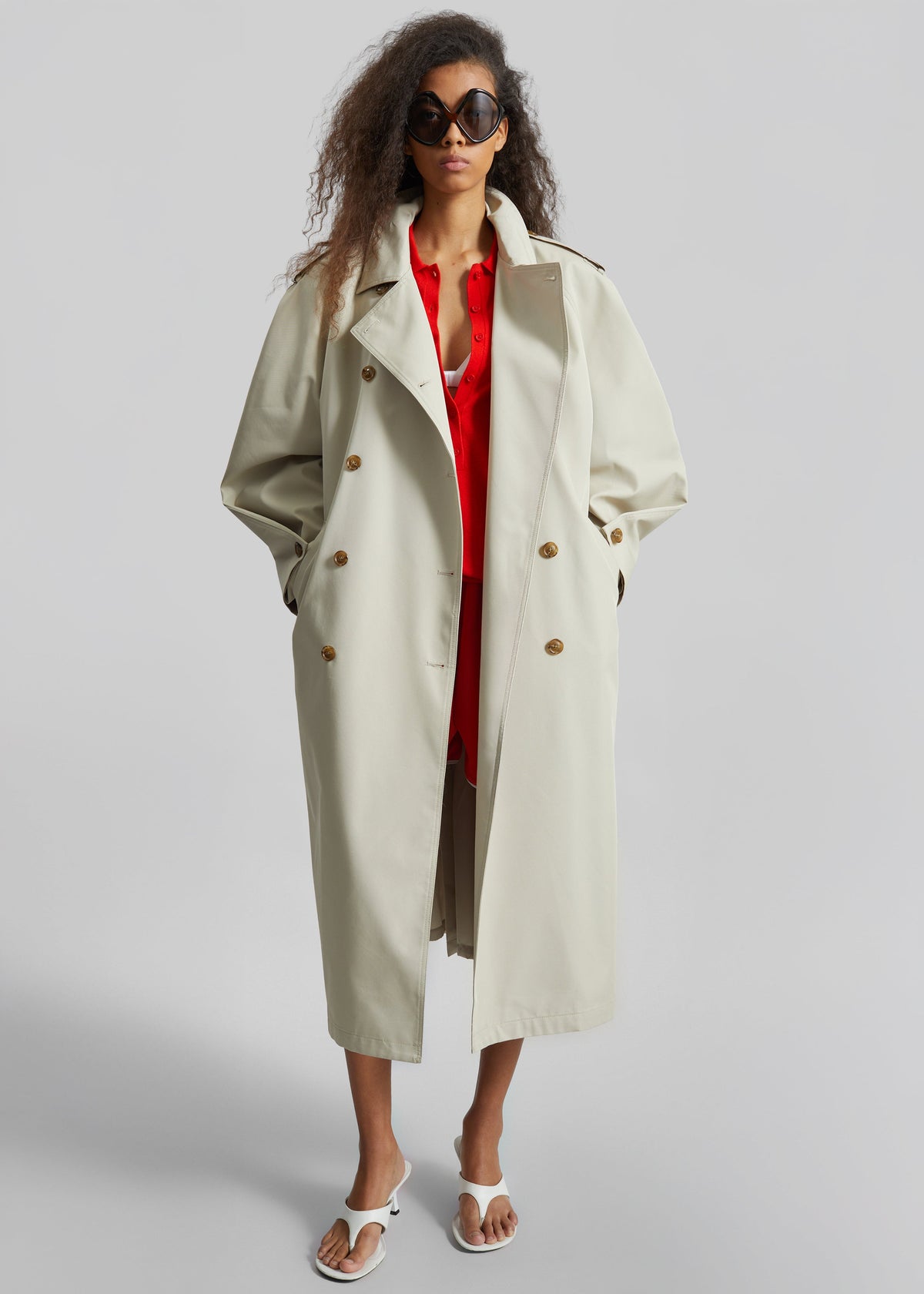 Genoa Padded Trench Coat - Beige – view 2 of 6