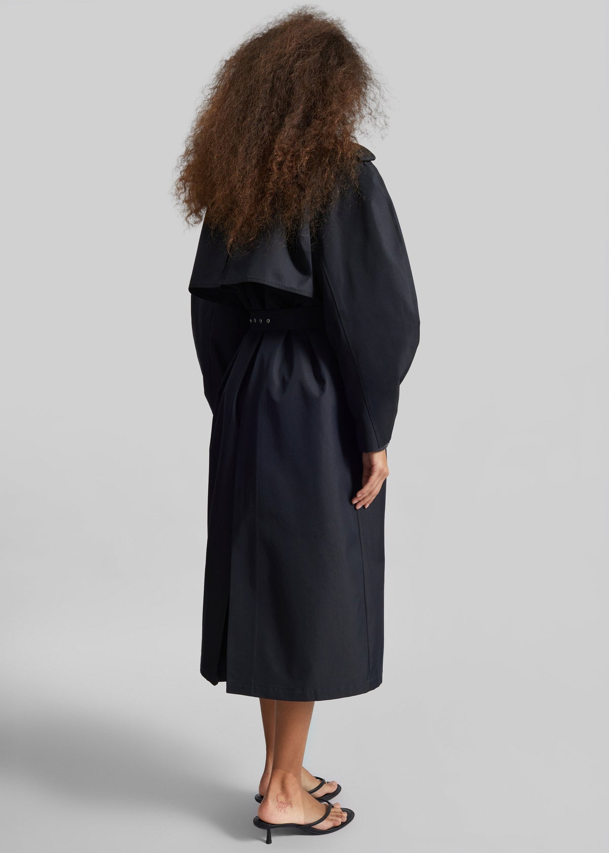 Genoa Padded Trench Coat - Black – view 8 of 9