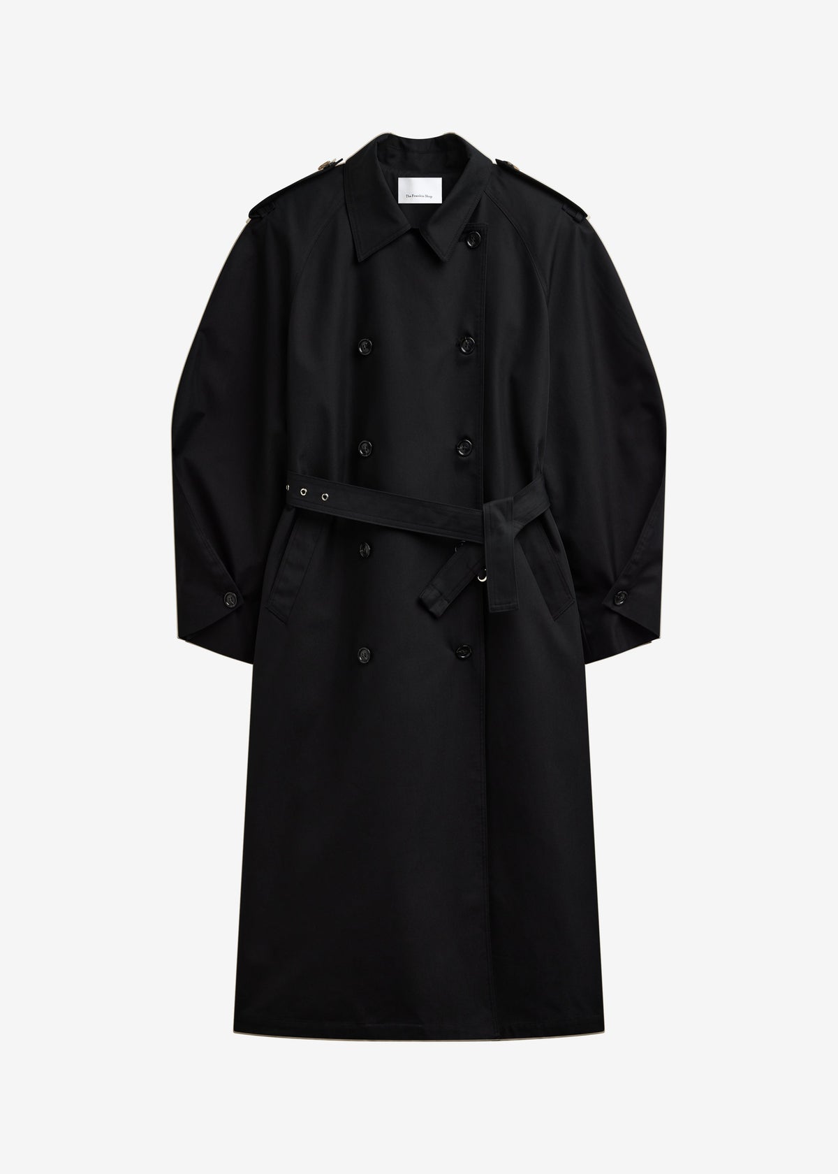 Genoa Padded Trench Coat - Black – view 9 of 9