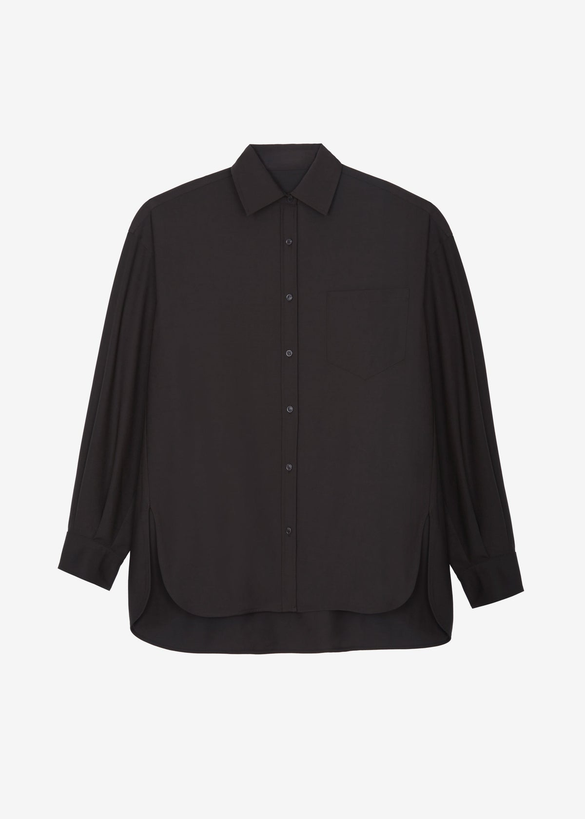 Georgia Wool Blend Shirt - Brown – view 9 of 9