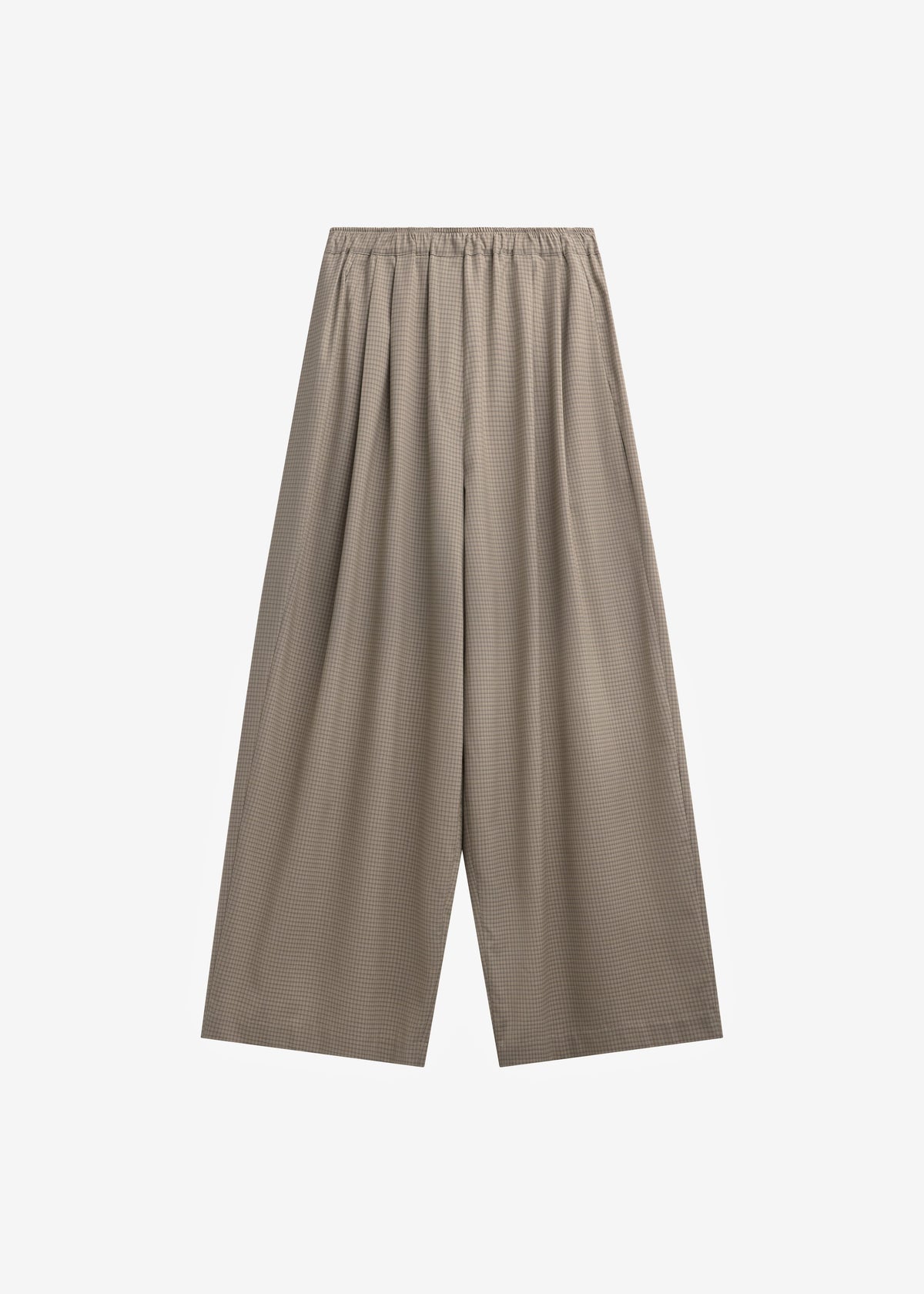 Gistel Pleated Pants - Beige Plaid – view 9 of 9