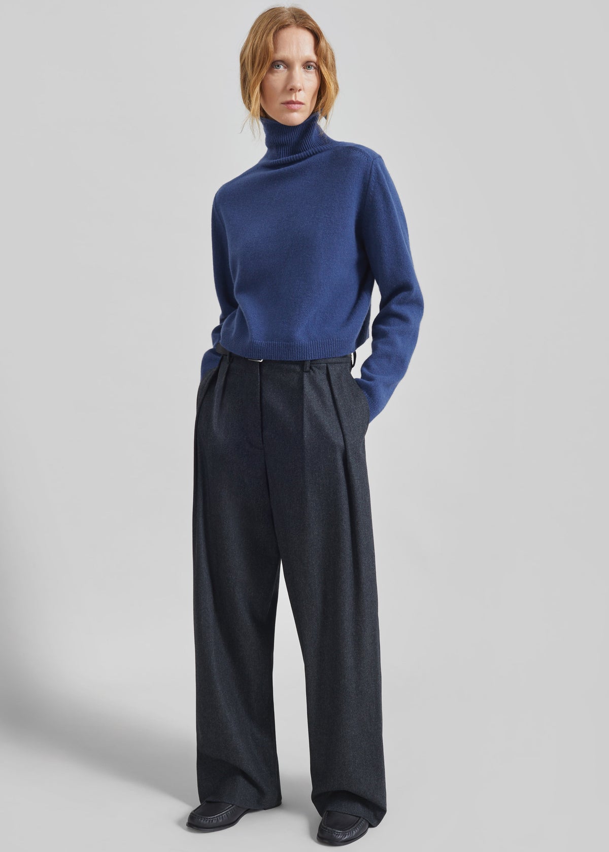 Grenaa Wool Turtleneck Sweater - Blue – view 3 of 7