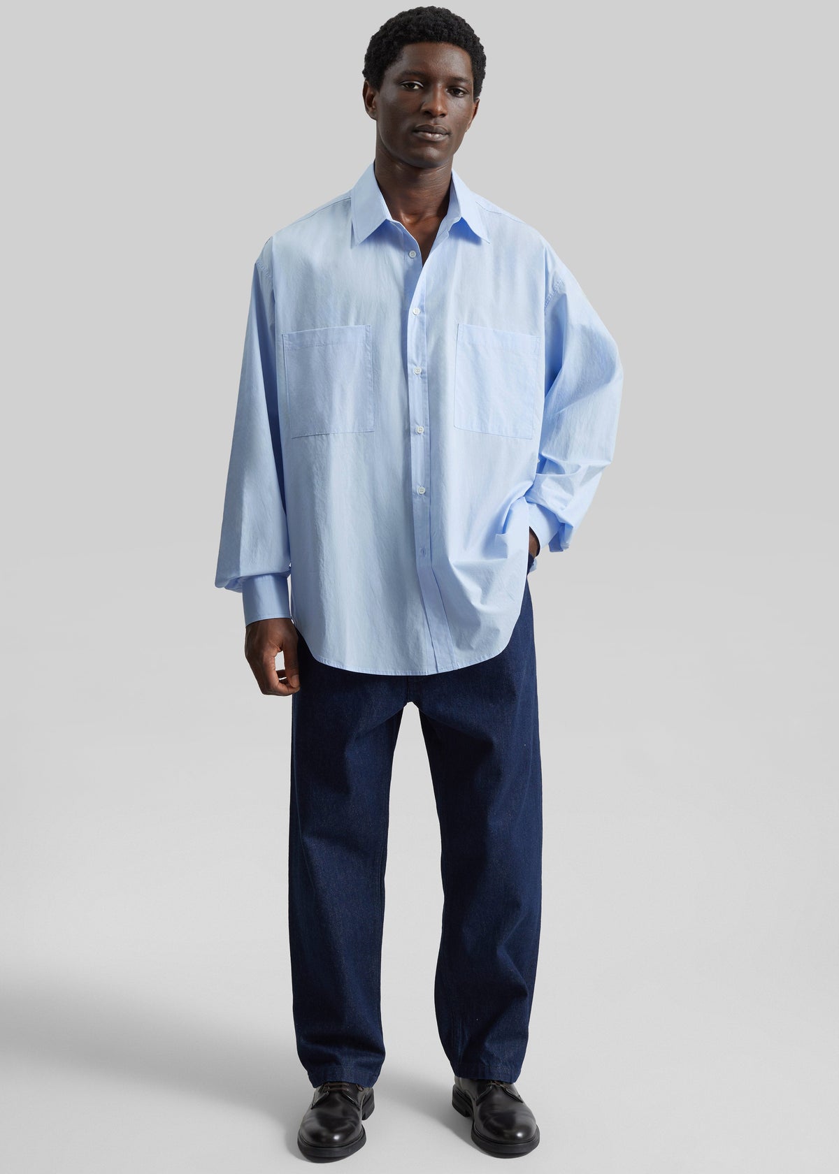 Gus Oversized Shirt - Sky – view 2 of 9