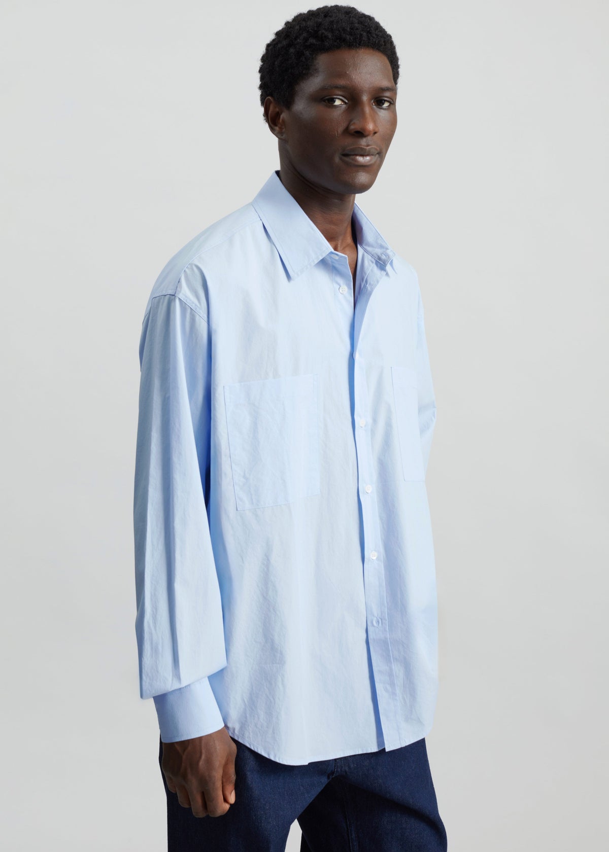 Gus Oversized Shirt - Sky – view 3 of 9