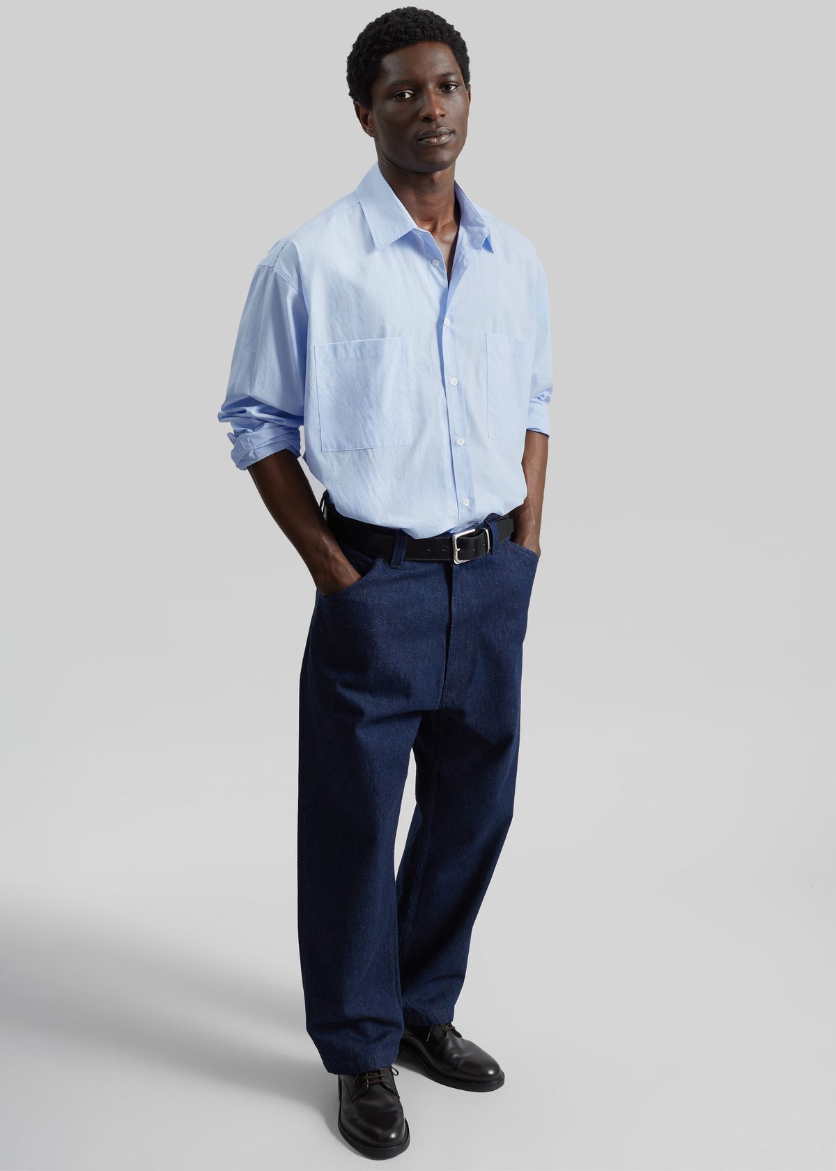 Gus Oversized Shirt - Sky – view 5 of 9