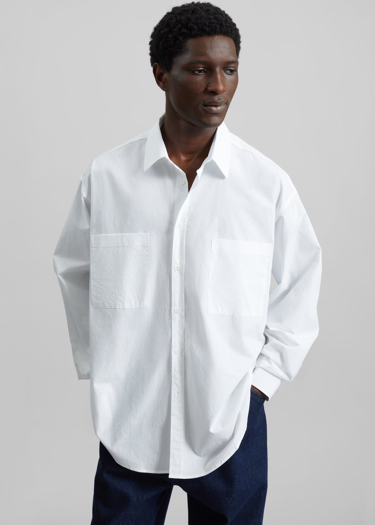 Gus Oversized Shirt - White – view 1 of 10