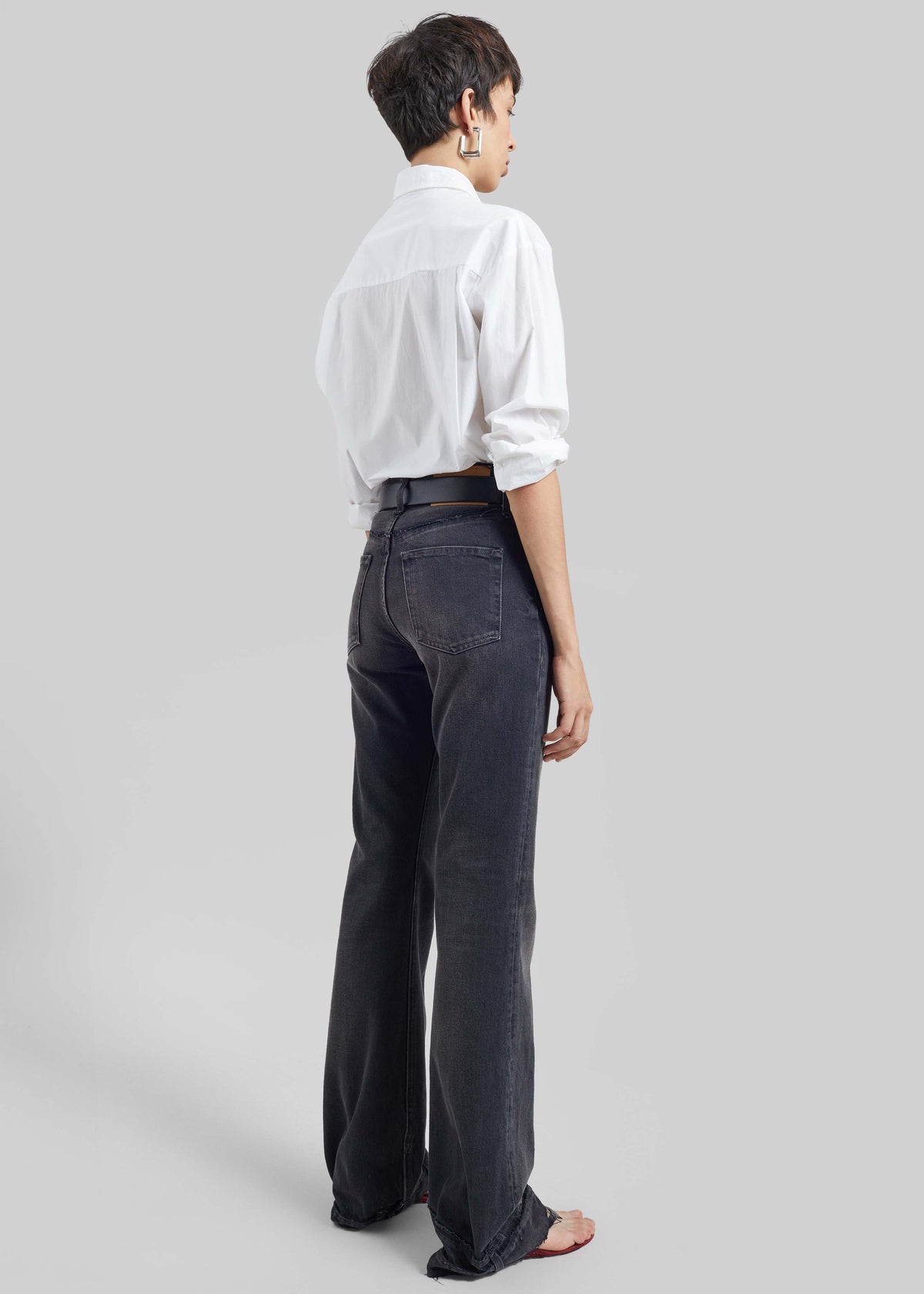 Haikure Flora Cut Denim Pants - Vintage Black – view 6 of 6