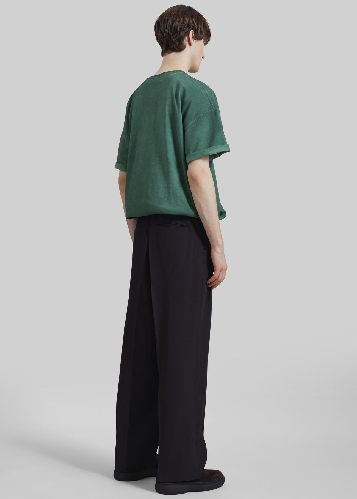 Halbert Pleated Trousers - Black – view 6 of 7