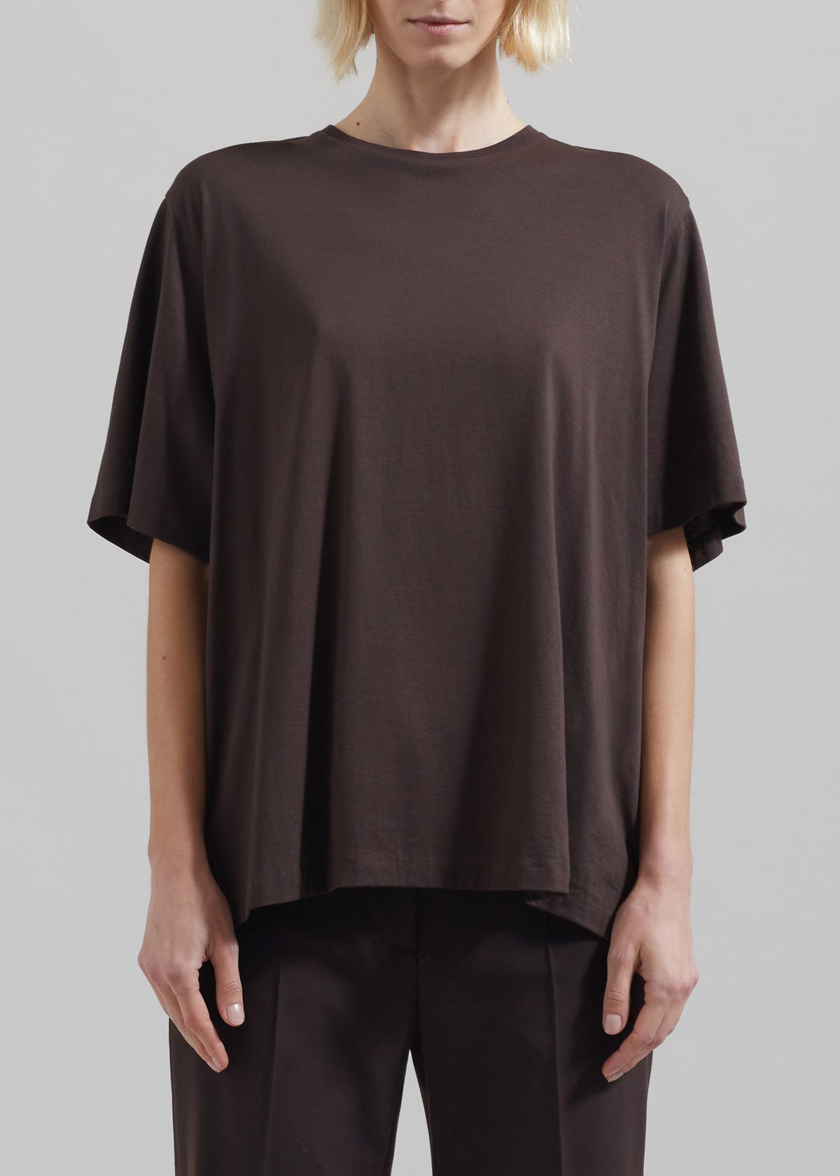 Harper Soft Organic T-Shirt - Brown – view 3 of 6