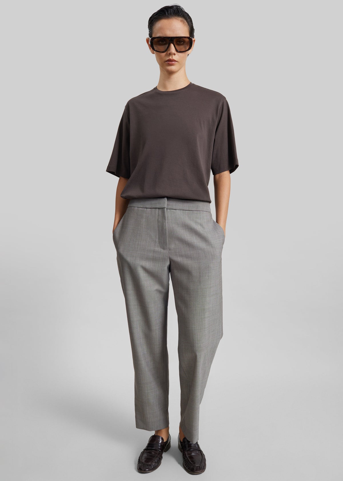 Harper Soft Organic T-Shirt - Brown – view 4 of 6