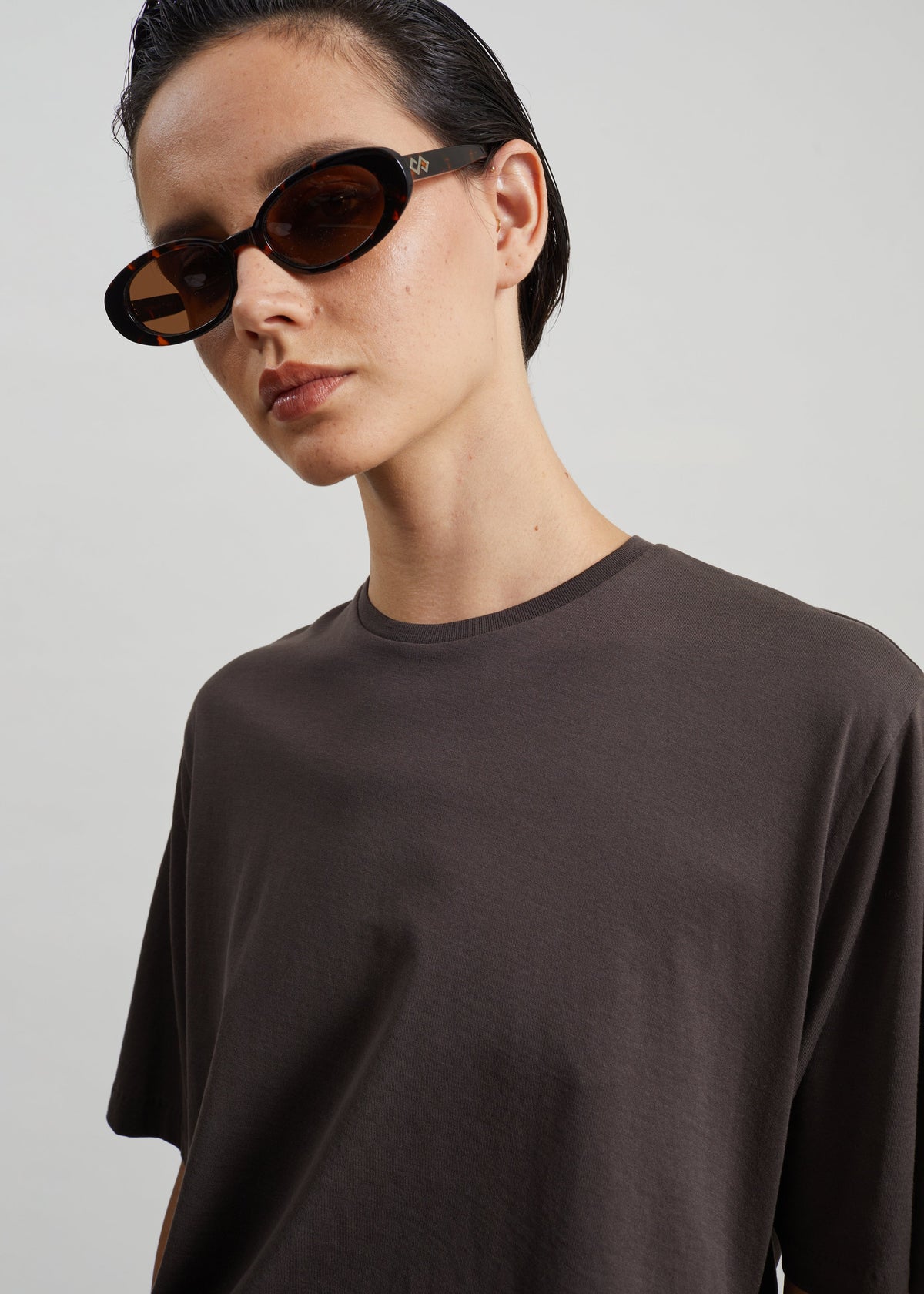 Harper Soft Organic T-Shirt - Brown – view 2 of 6