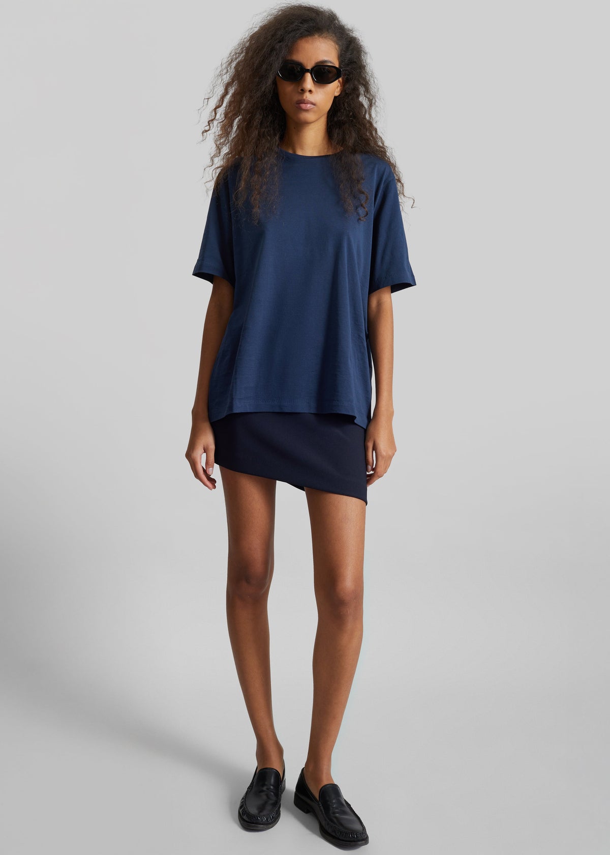 Harper Soft Organic T-Shirt - Navy – view 1 of 8