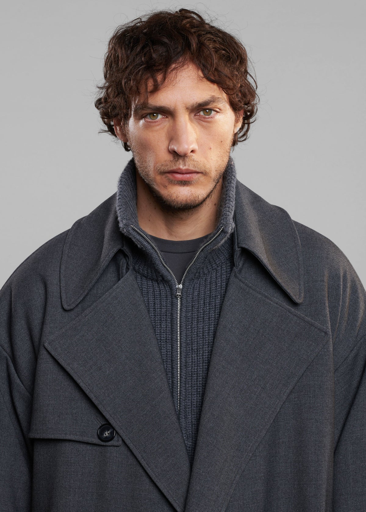Harrison Quarter Zip Jumper - Grey Melange – view 7 of 9