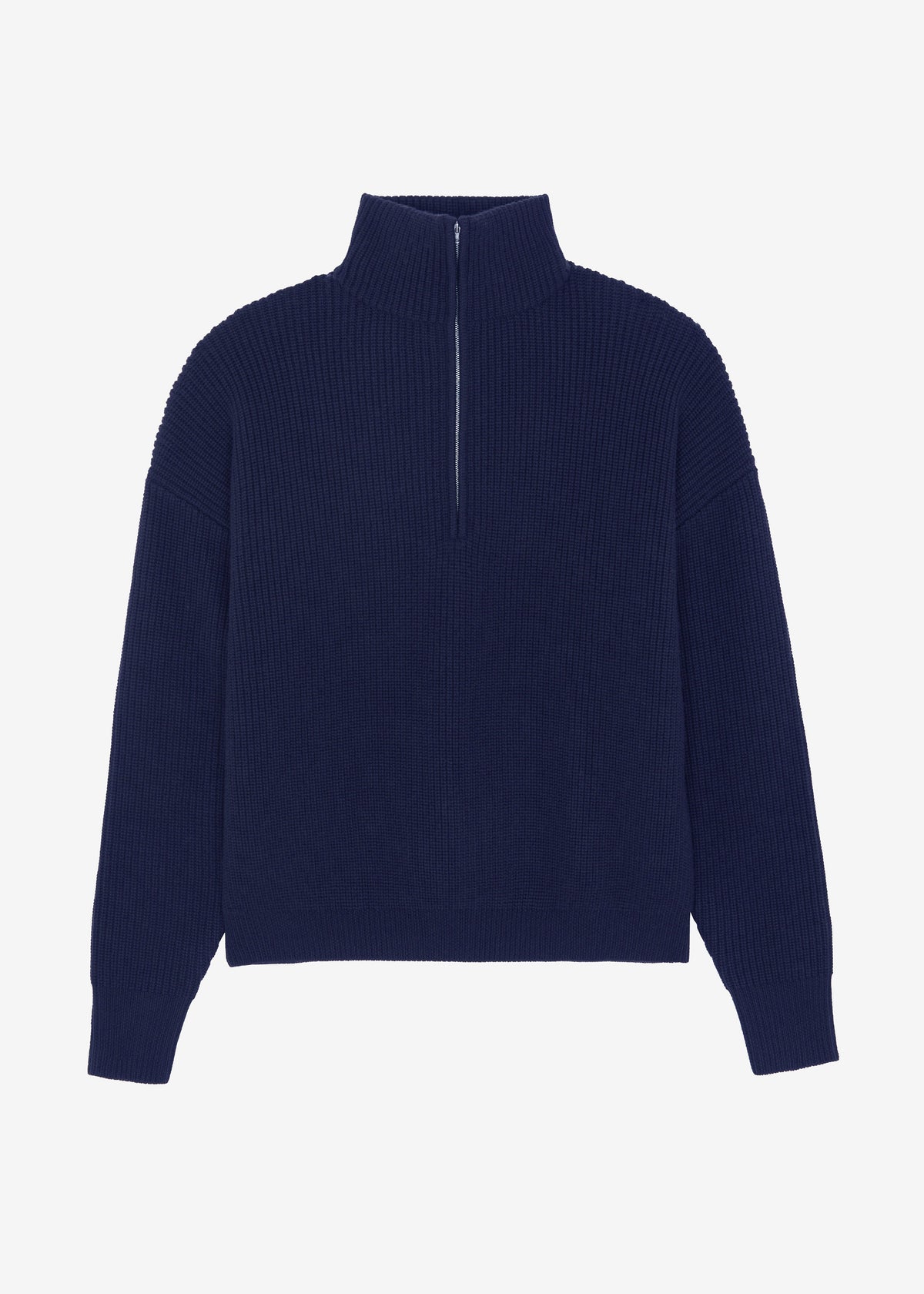 Harrison Quarter Zip Jumper - Navy – view 11 of 11