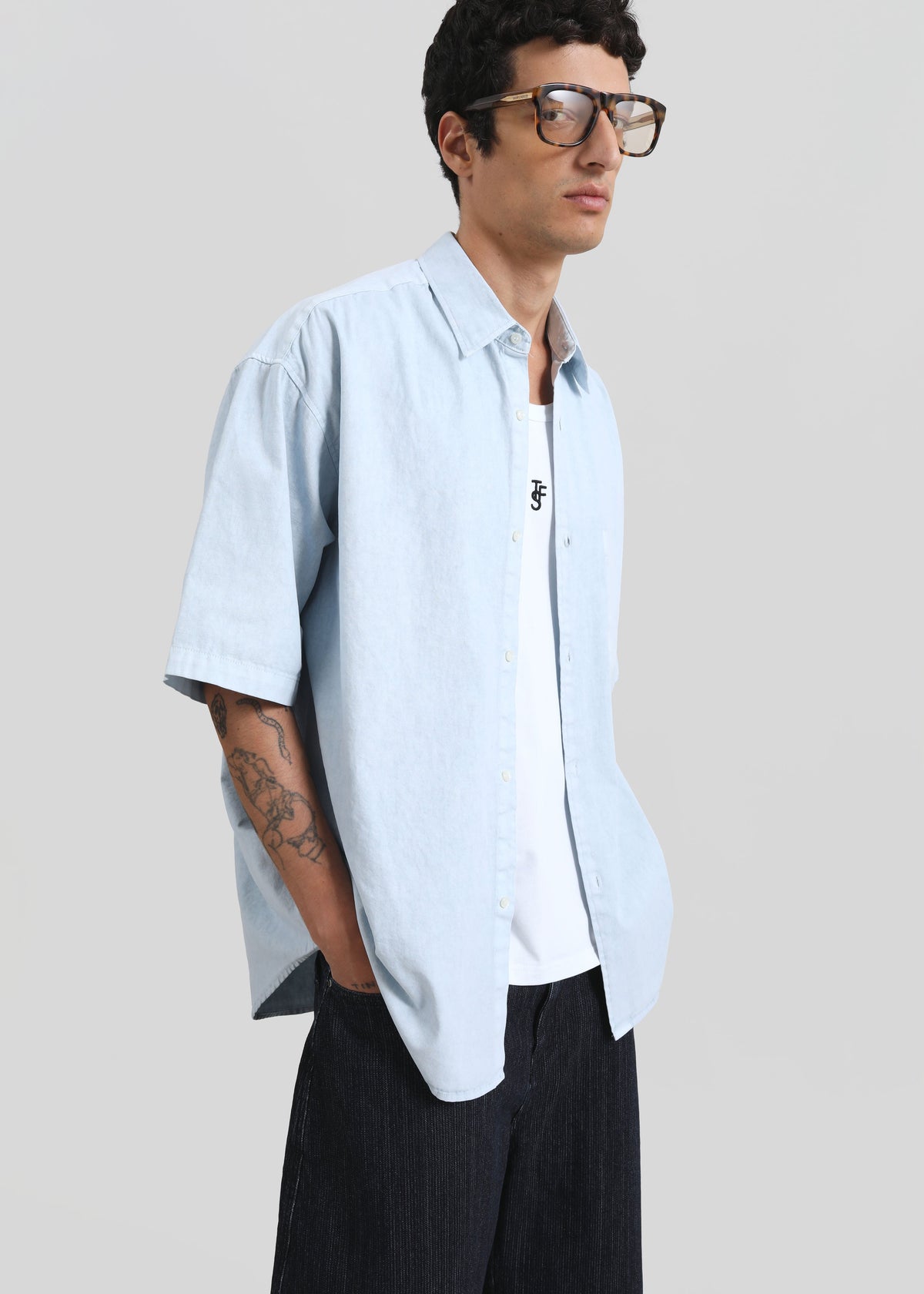 Havre Button Down Shirt - Pale Blue – view 1 of 7