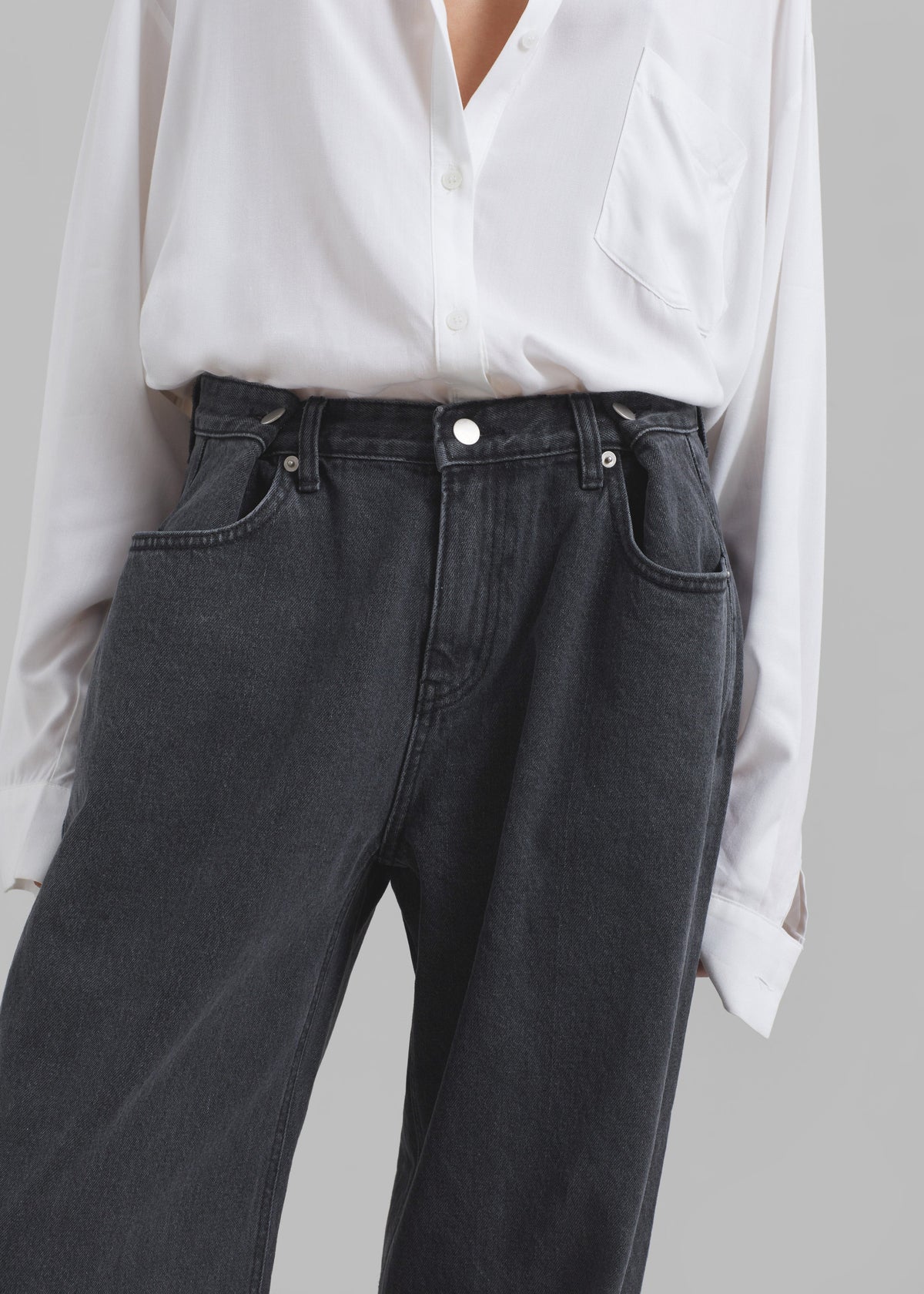Hayla Denim Pants - Grey Wash – view 2 of 8