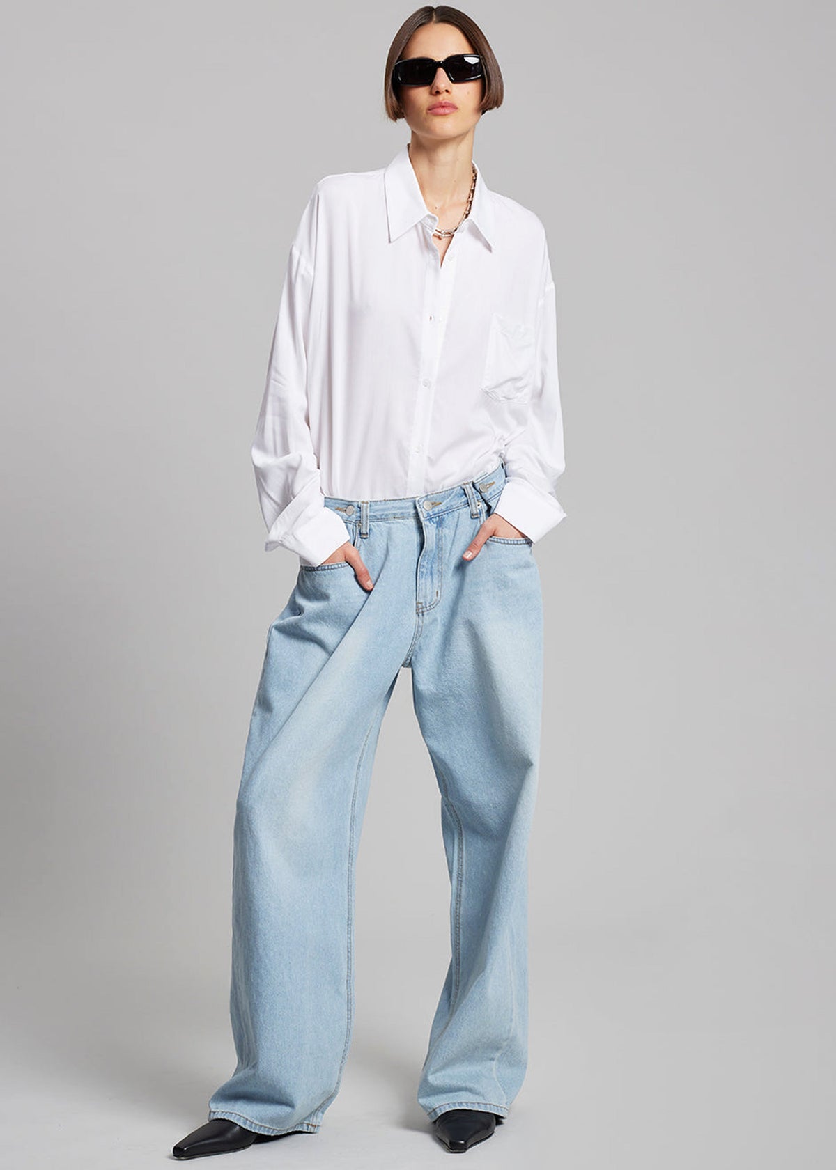 Hayla Denim Pants - Light Wash – view 1 of 10