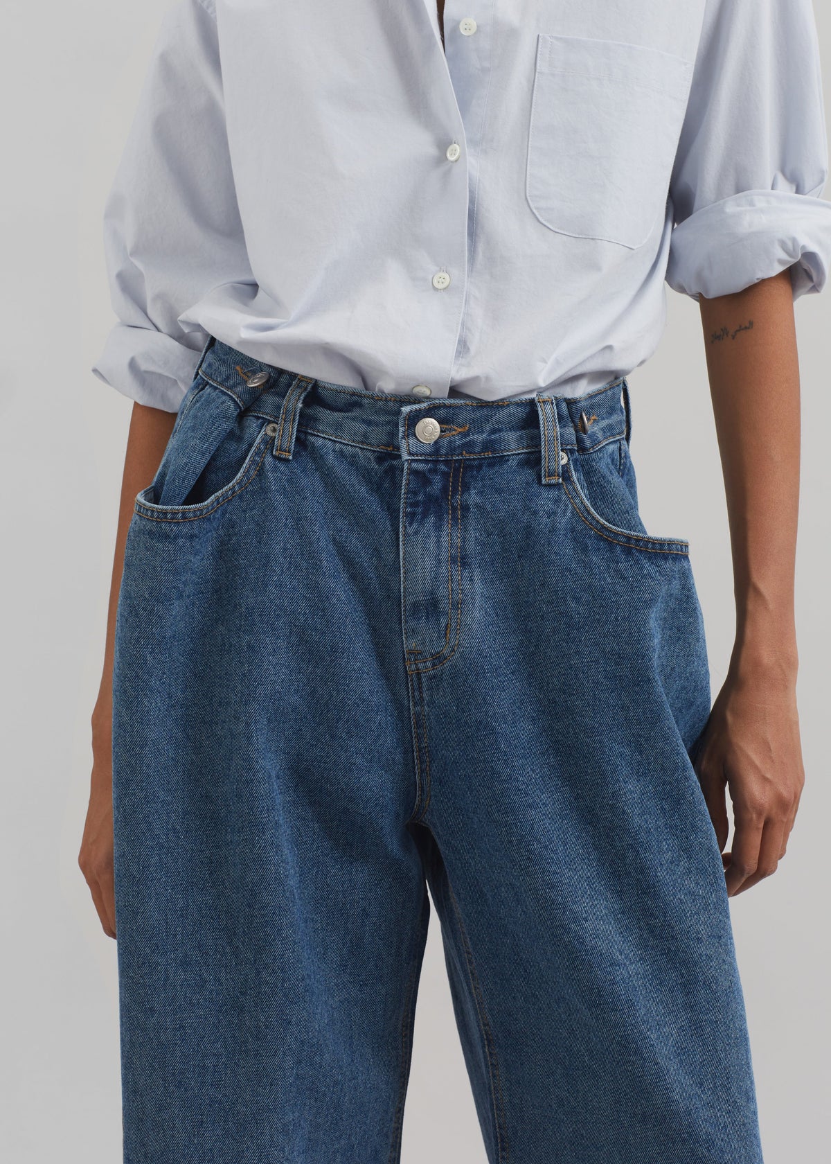 Hayla Denim Pants - Medium Wash – view 3 of 12