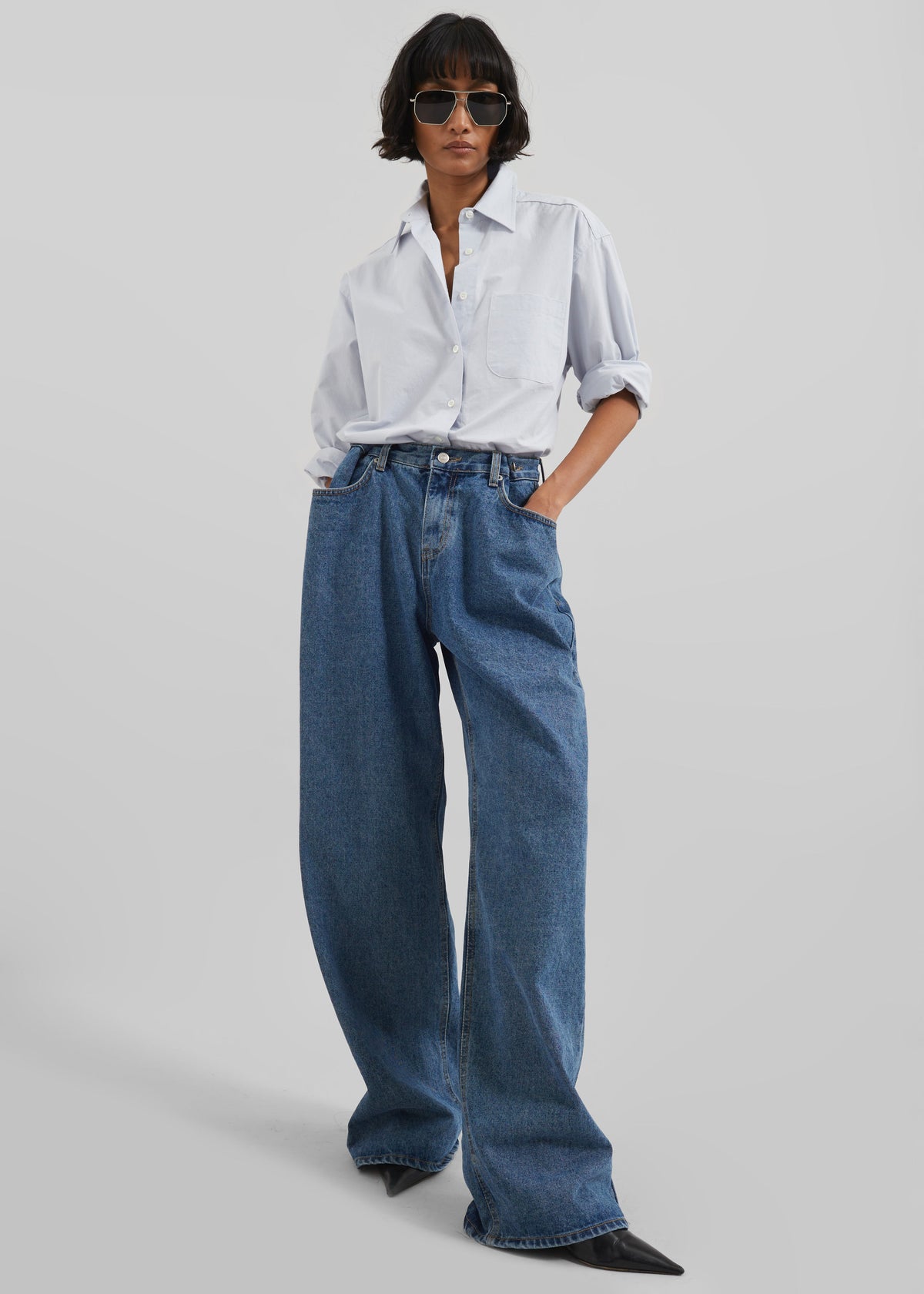 Hayla Denim Pants - Medium Wash – view 1 of 12