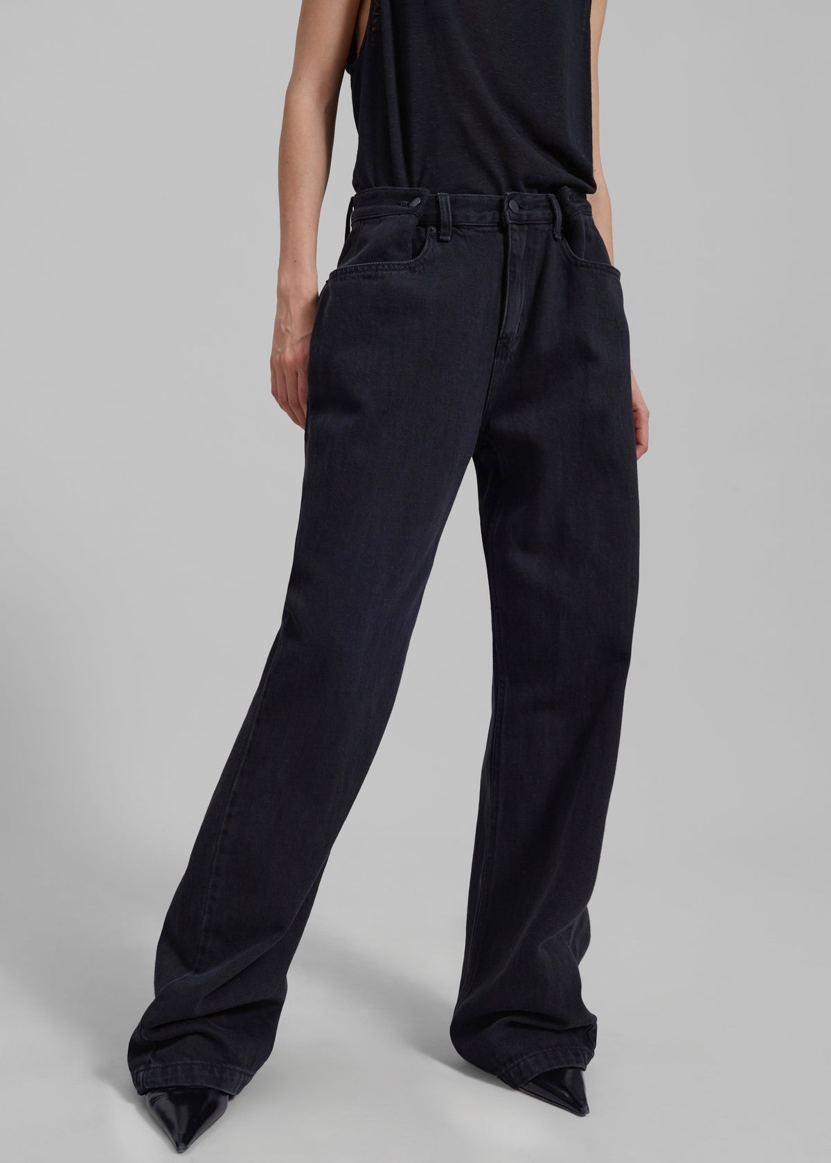 Hayla Denim Pants - Black Wash – view 5 of 10
