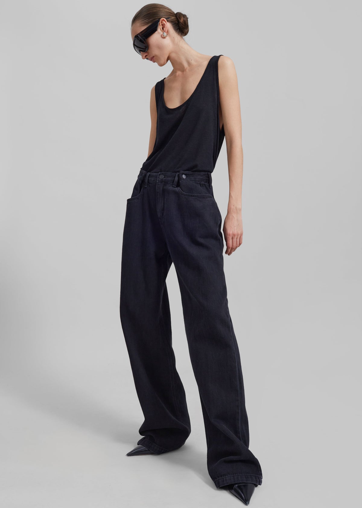 Hayla Denim Pants - Black Wash – view 2 of 10