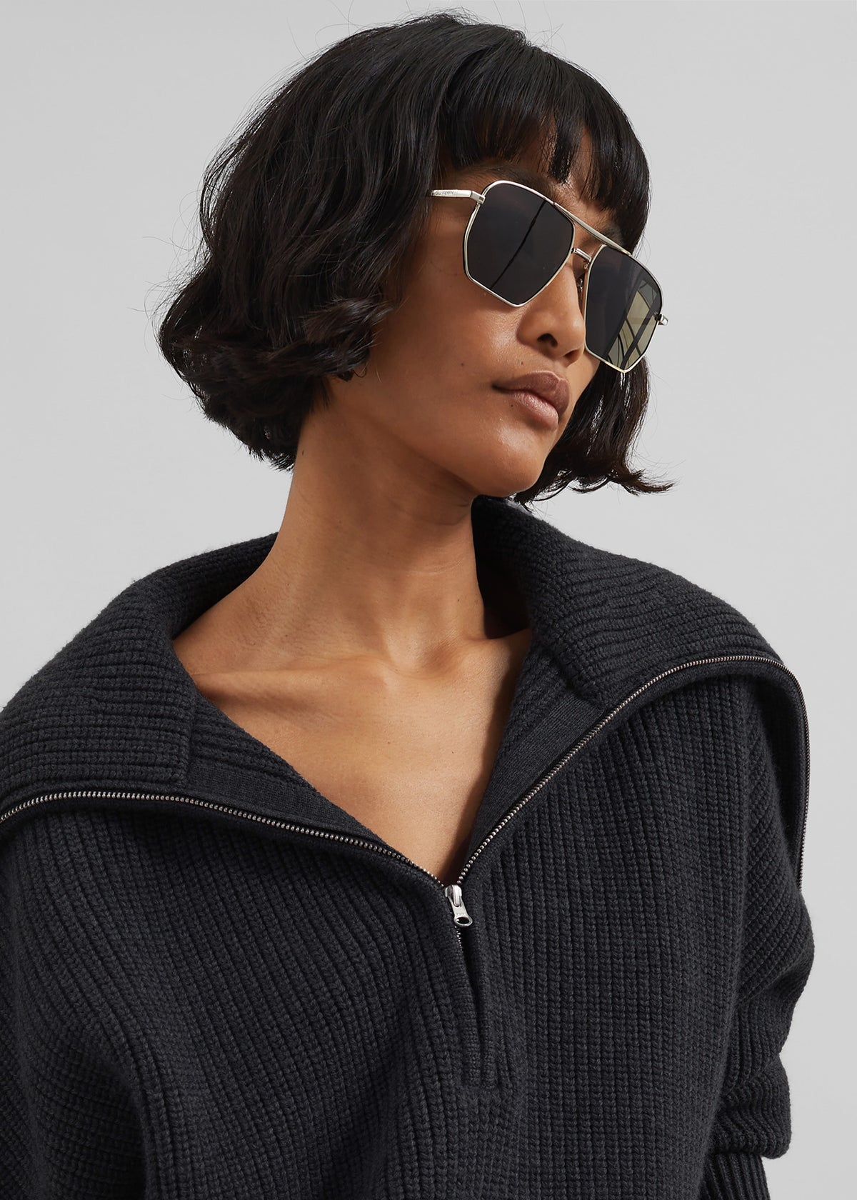Hazel Oversized Wool Jumper - Dark Grey – view 5 of 17