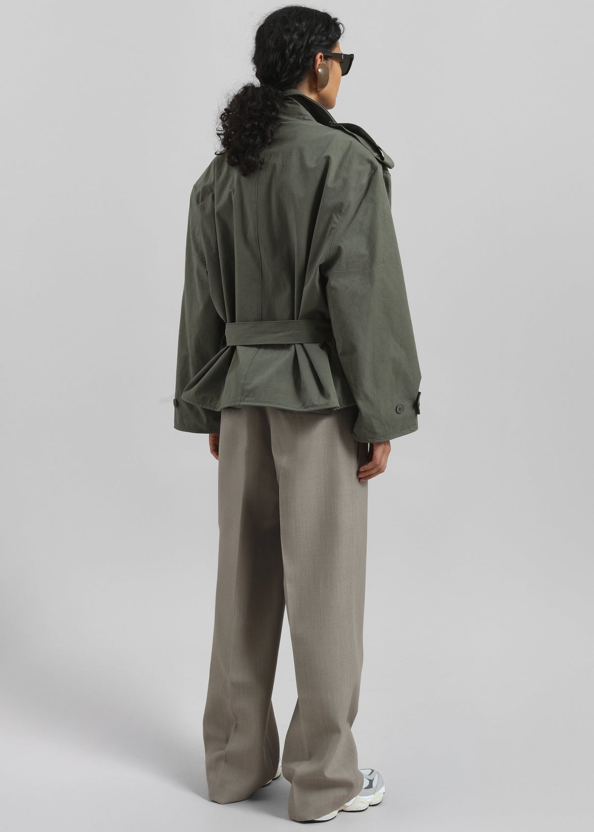 Hedley Wired Short Trench - Olive – view 11 of 12