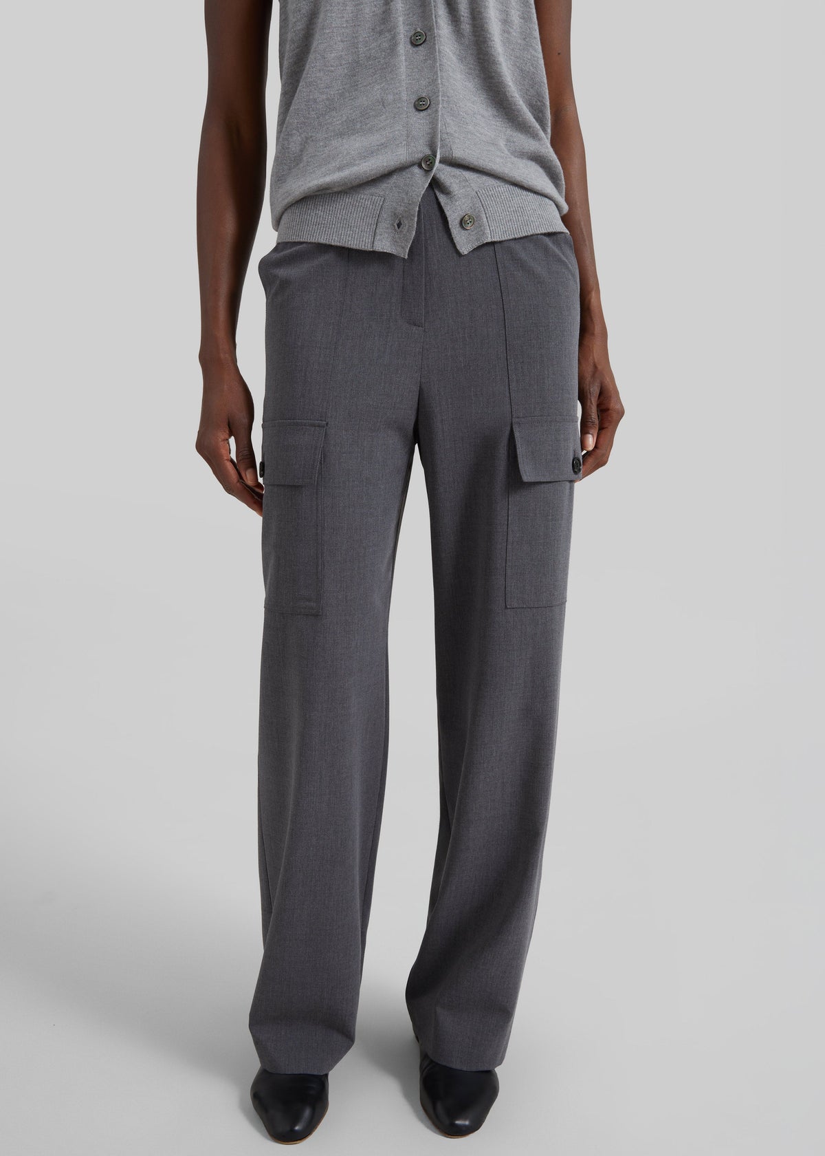 Holborn Cargo Pants - Grey Melange – view 2 of 8