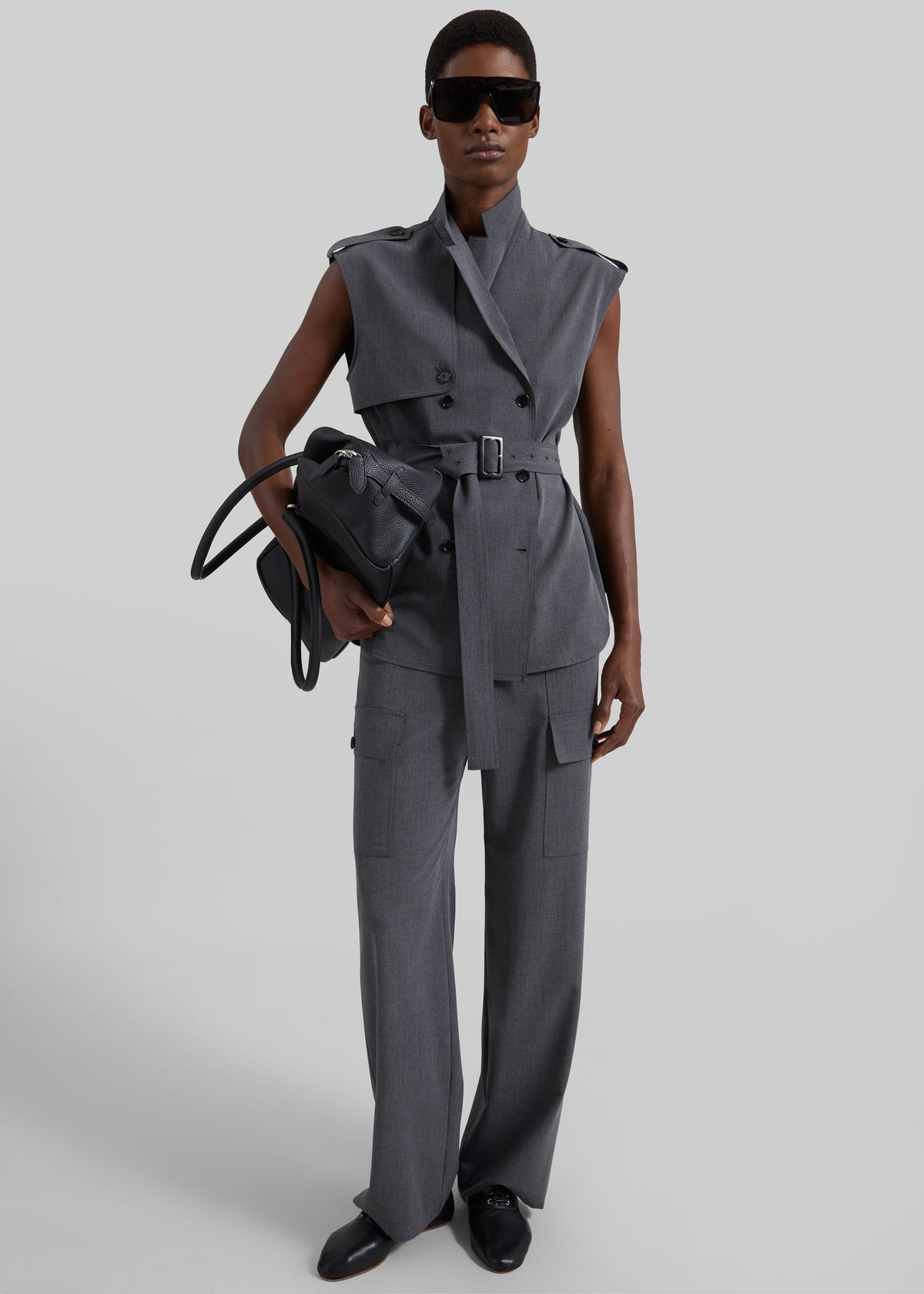 Holborn Cargo Pants - Grey Melange – view 1 of 8