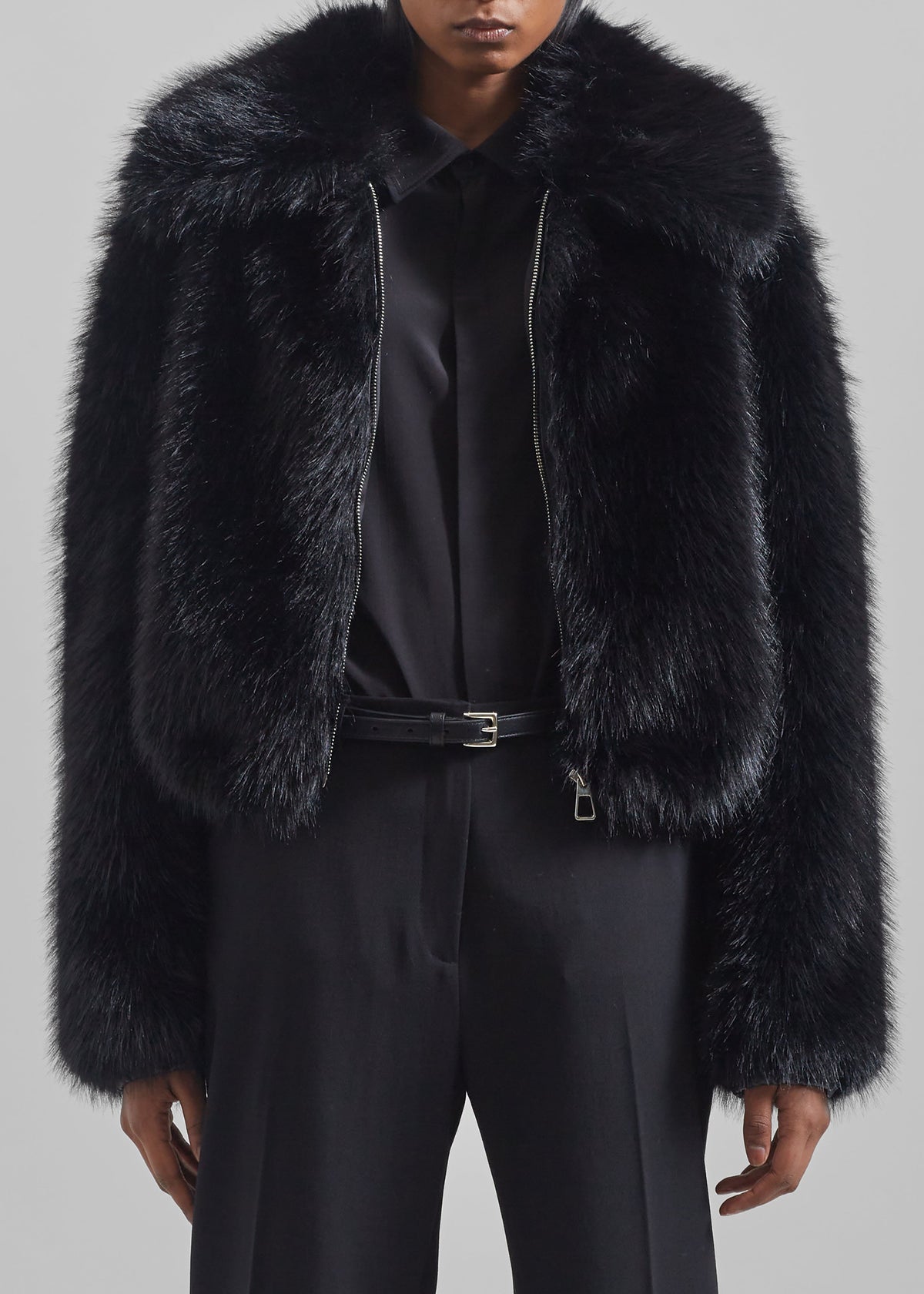 Hope Faux Fur Jacket - Black – view 6 of 9