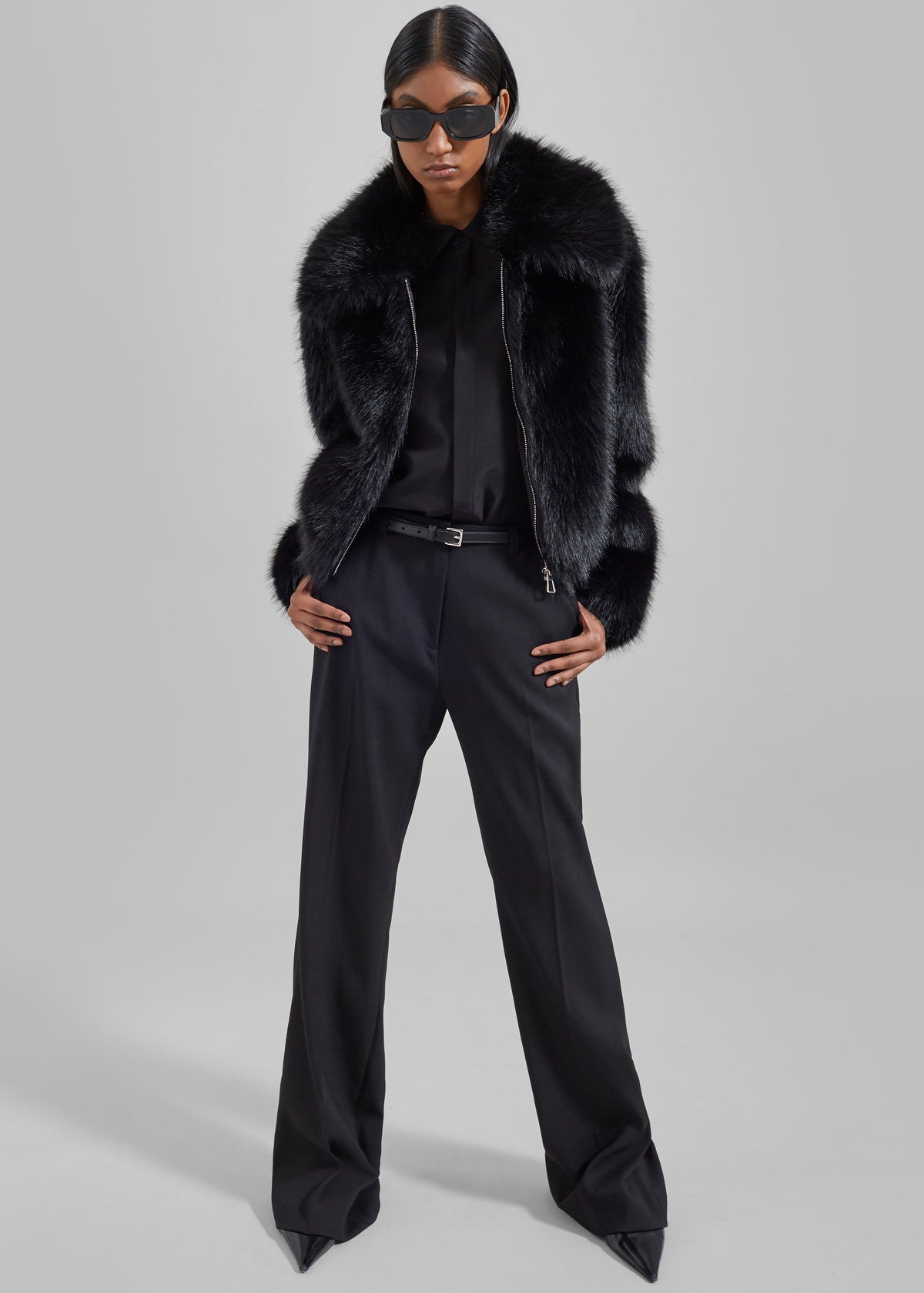 Hope Faux Fur Jacket - Black – view 1 of 9
