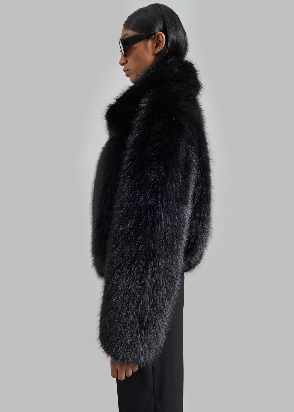 Hope Faux Fur Jacket - Black – view 2 of 9
