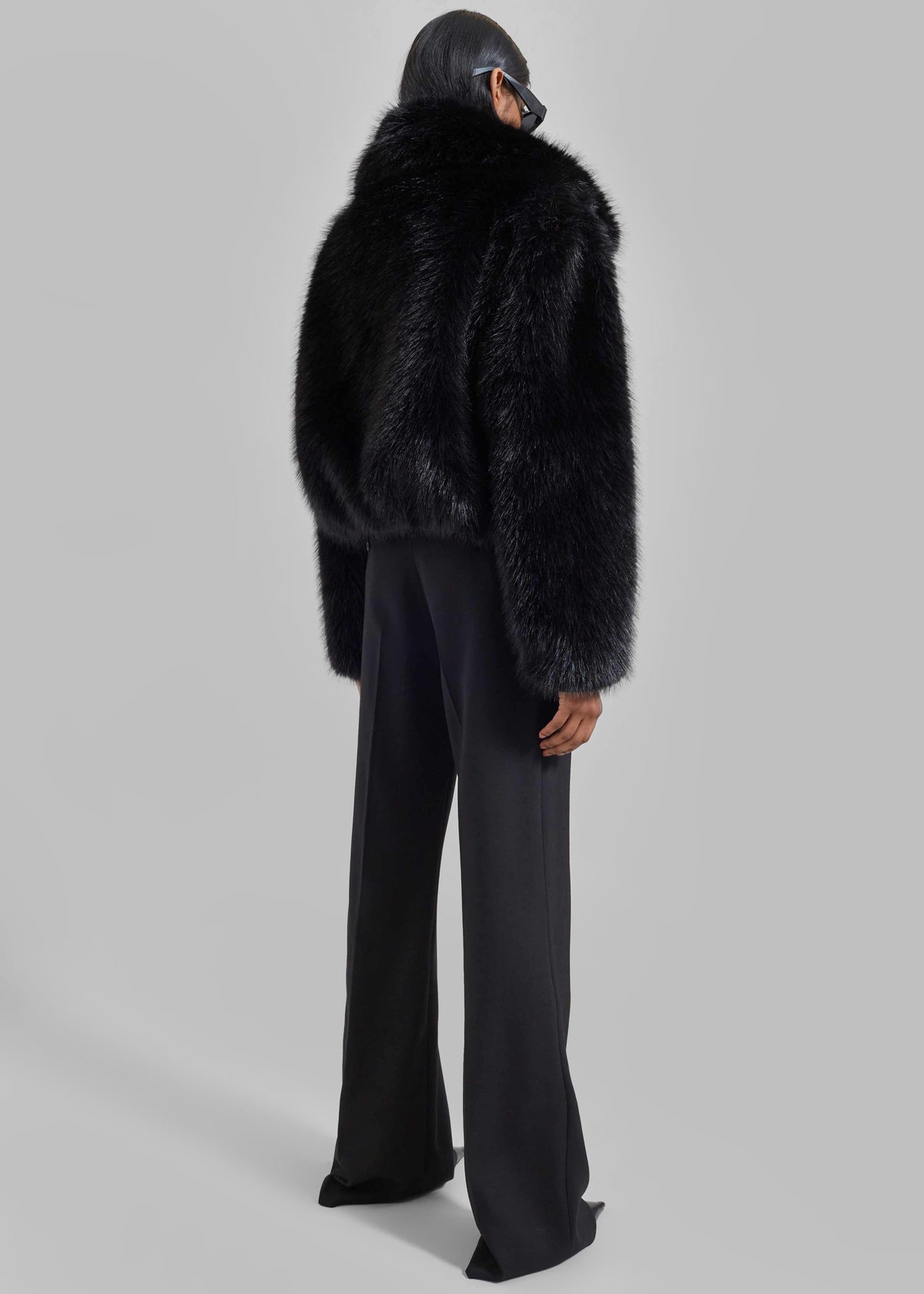 Hope Faux Fur Jacket - Black – view 8 of 9