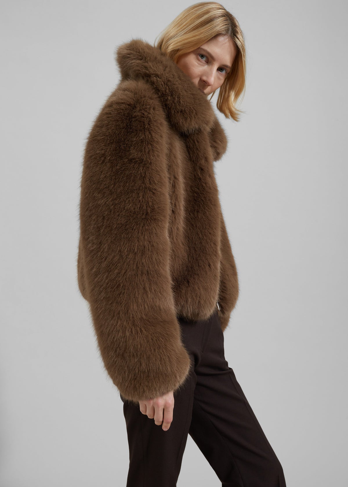 Hope Faux Fur Jacket - Camel – view 4 of 10