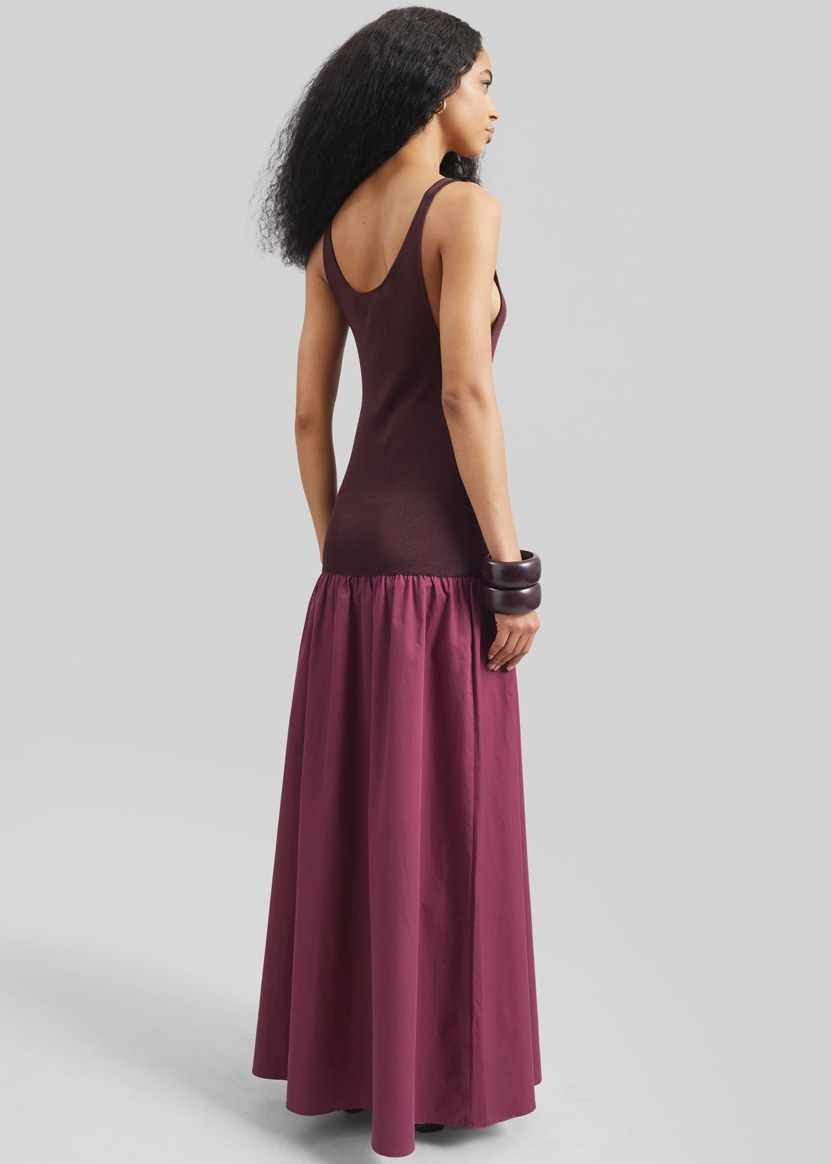 Iliya Drop Waist Maxi Dress - Burgundy – view 6 of 7