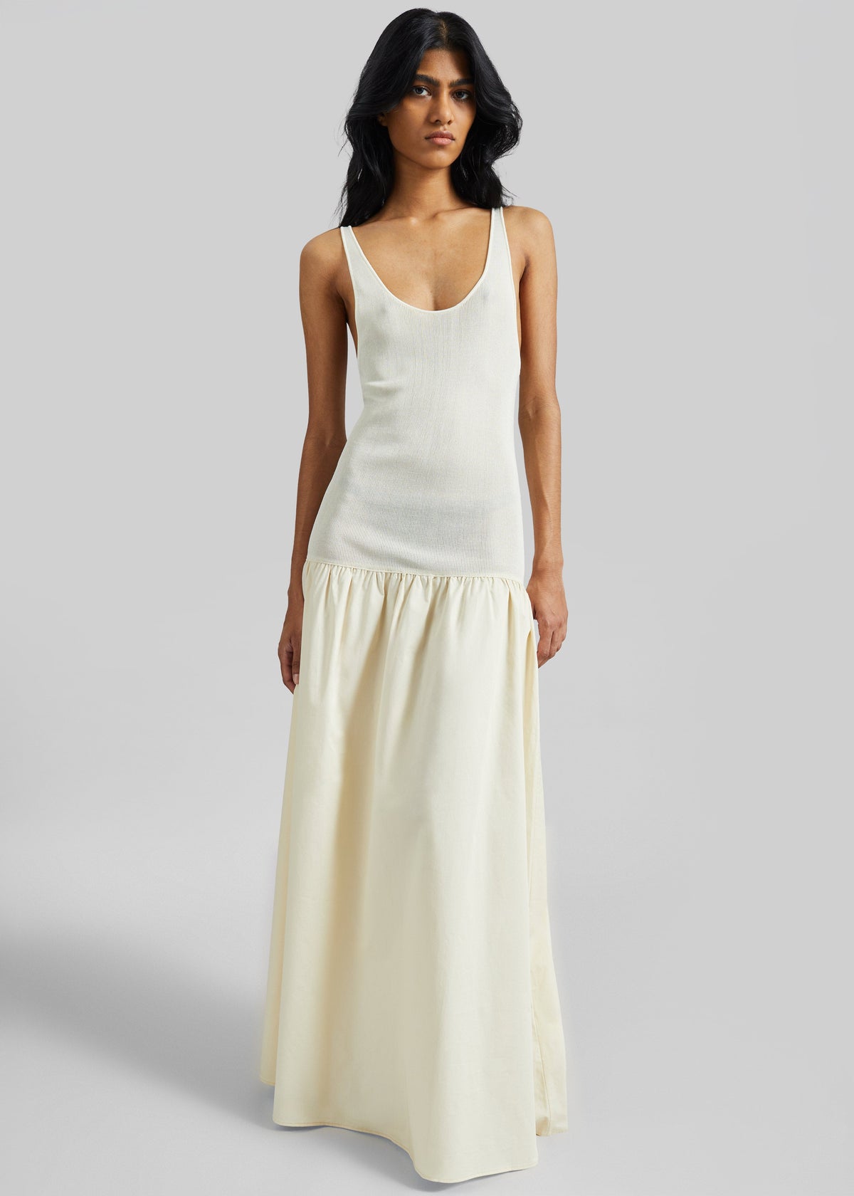 Iliya Drop Waist Maxi Dress - Cream – view 5 of 7