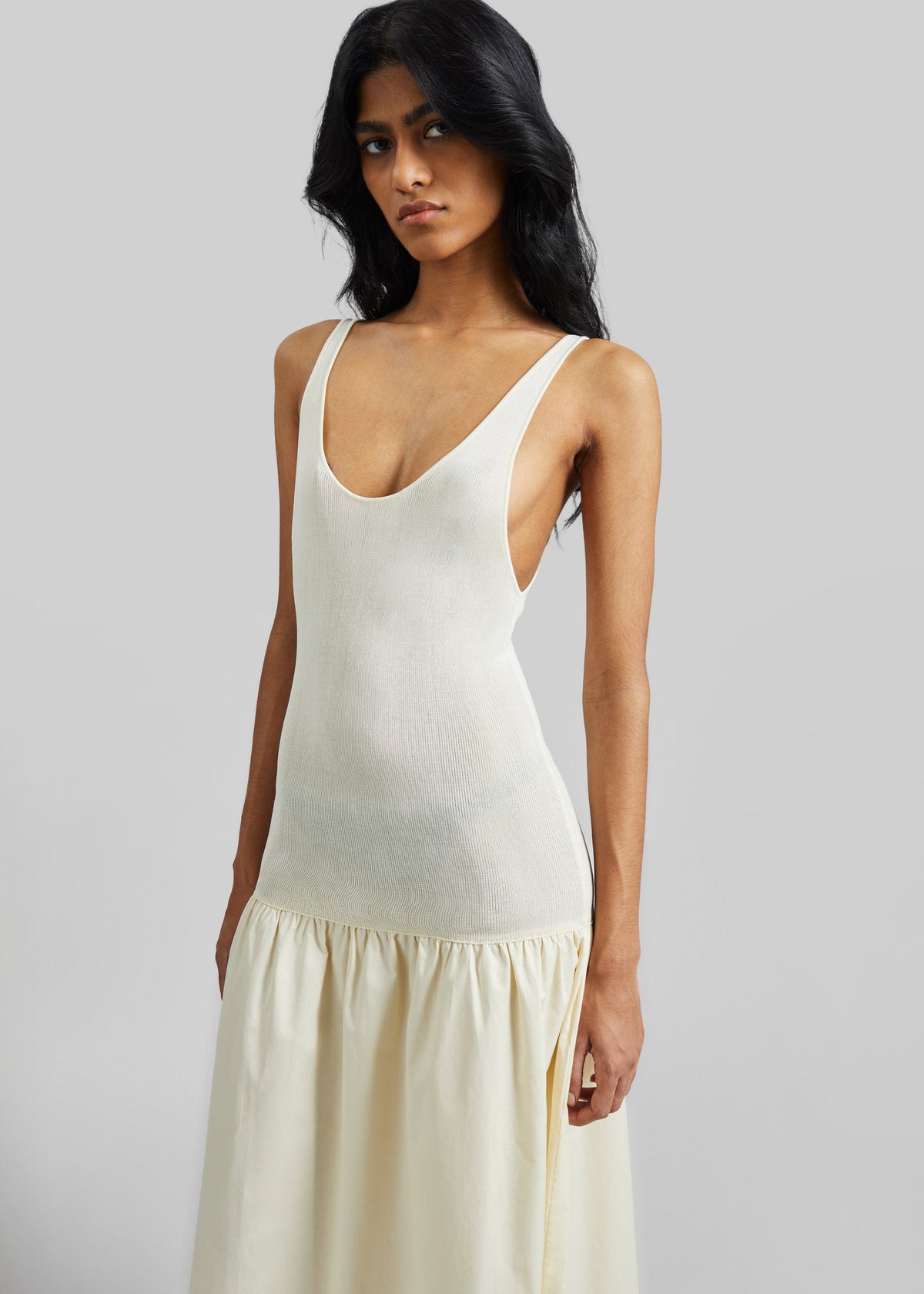 Iliya Drop Waist Maxi Dress - Cream – view 2 of 7
