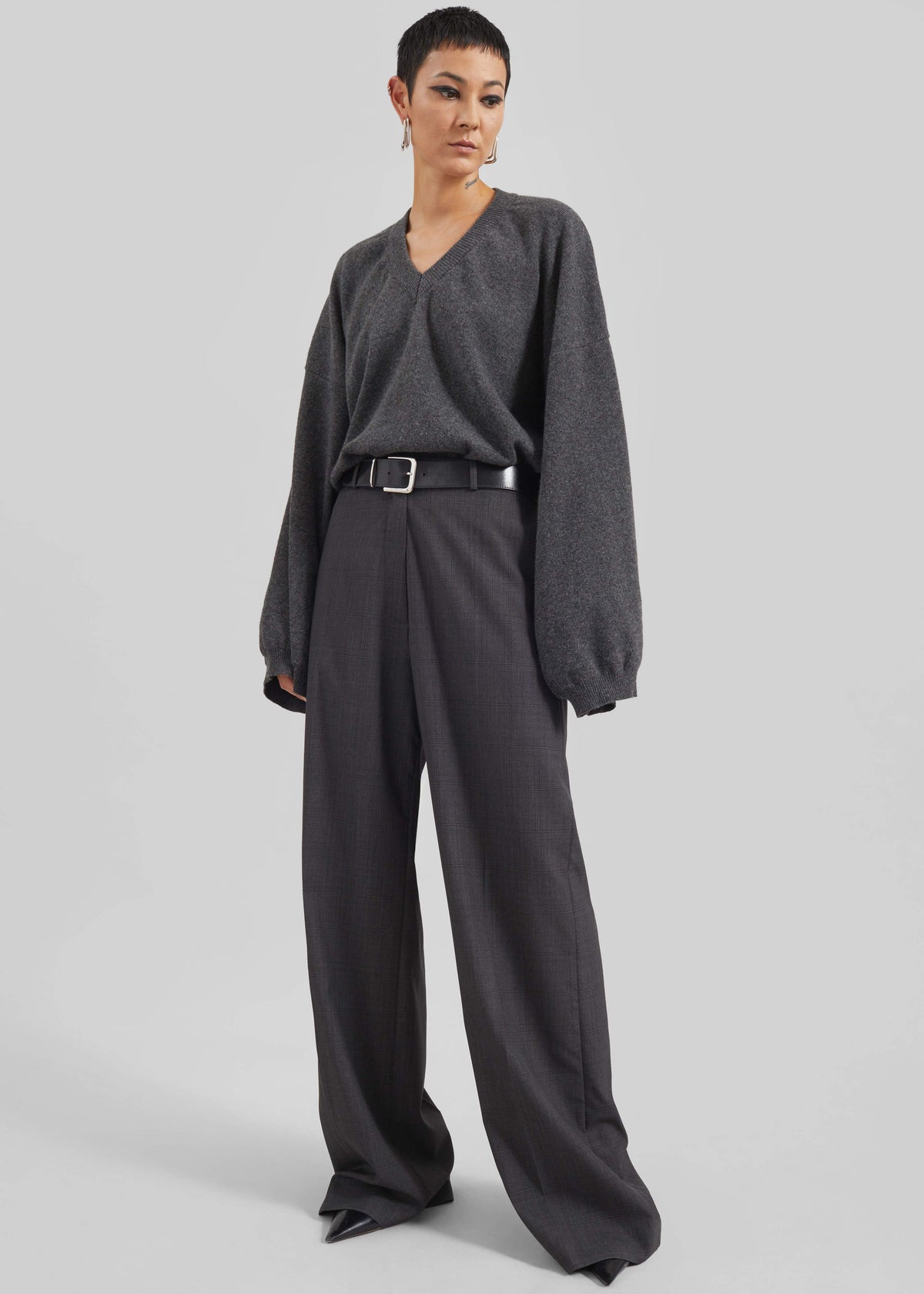 Ilston V-Neck Sweater - Grey – view 4 of 10