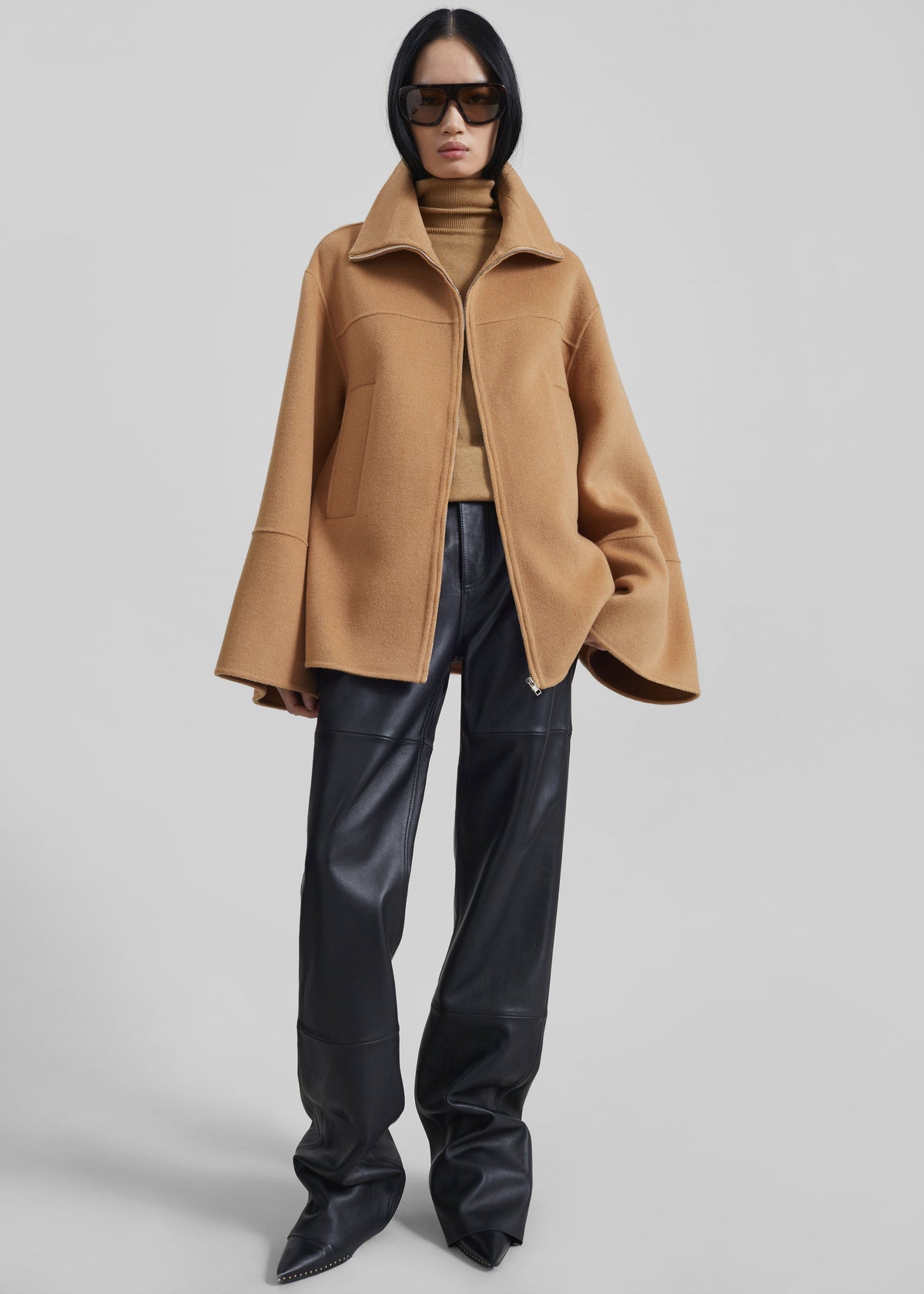 Imphal Belted Wool Jacket - Camel – view 2 of 11