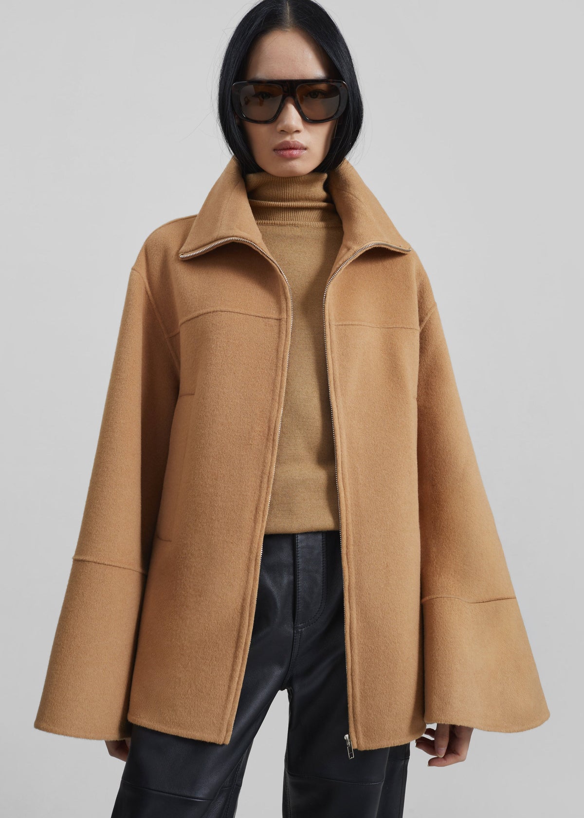 Imphal Belted Wool Jacket - Camel – view 5 of 11