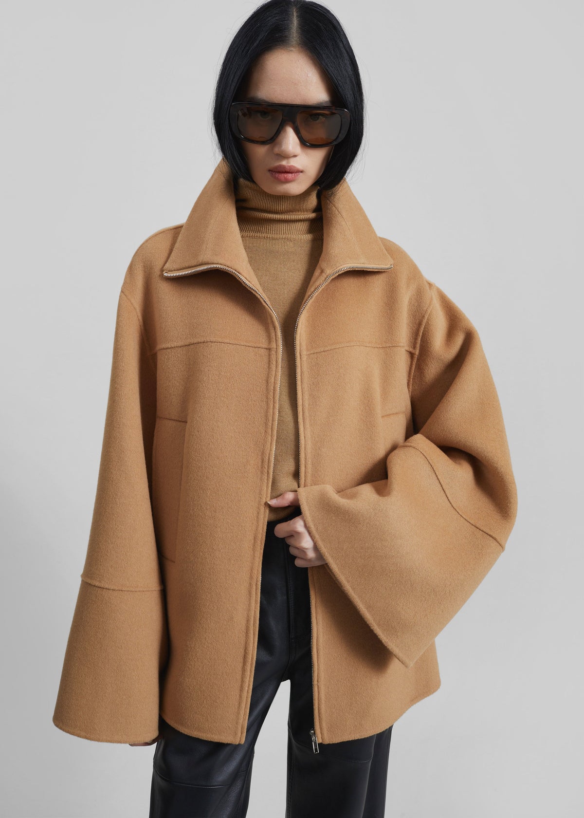 Imphal Belted Wool Jacket - Camel – view 6 of 11