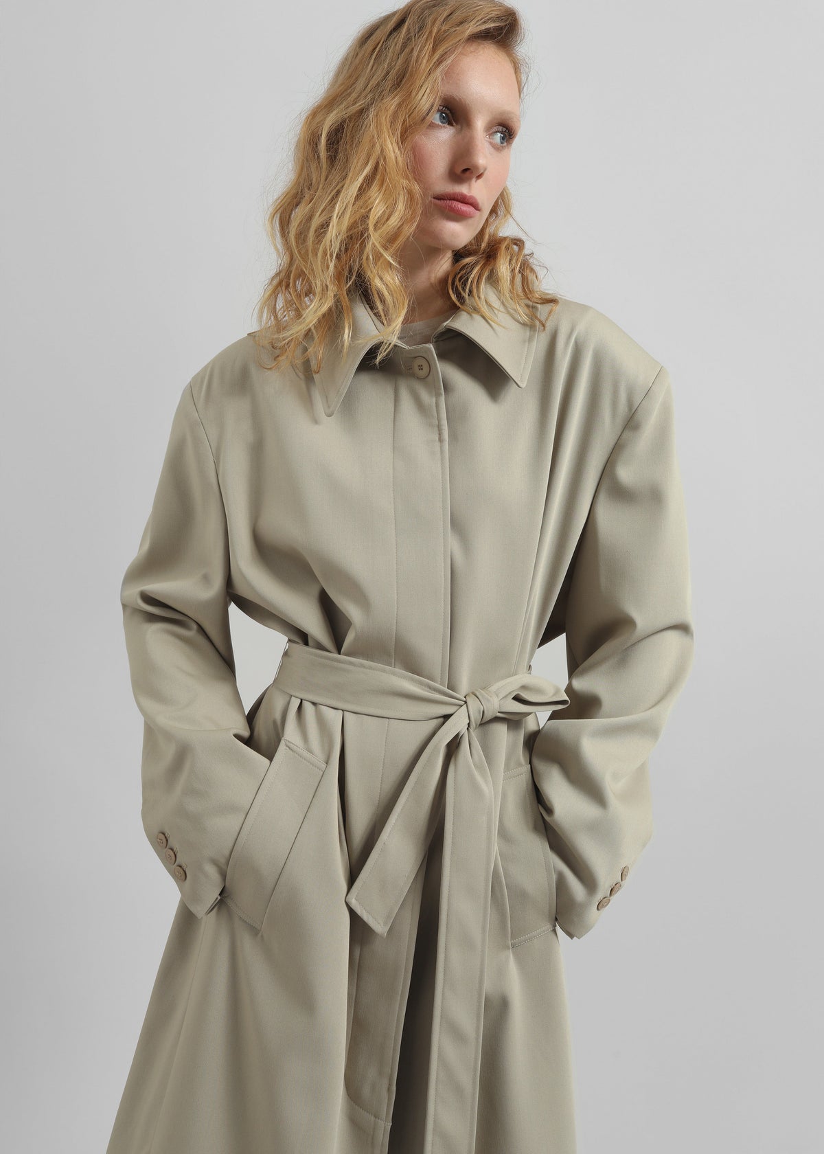 Indore Long Coat - Beige – view 4 of 10