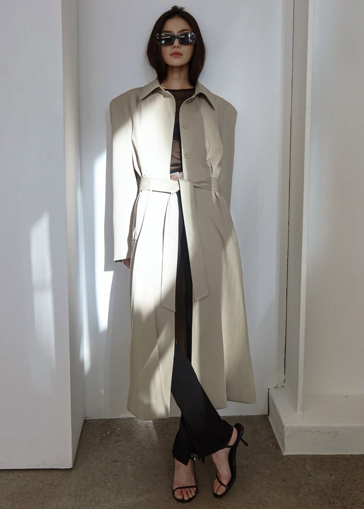 Indore Long Coat - Beige – view 5 of 10
