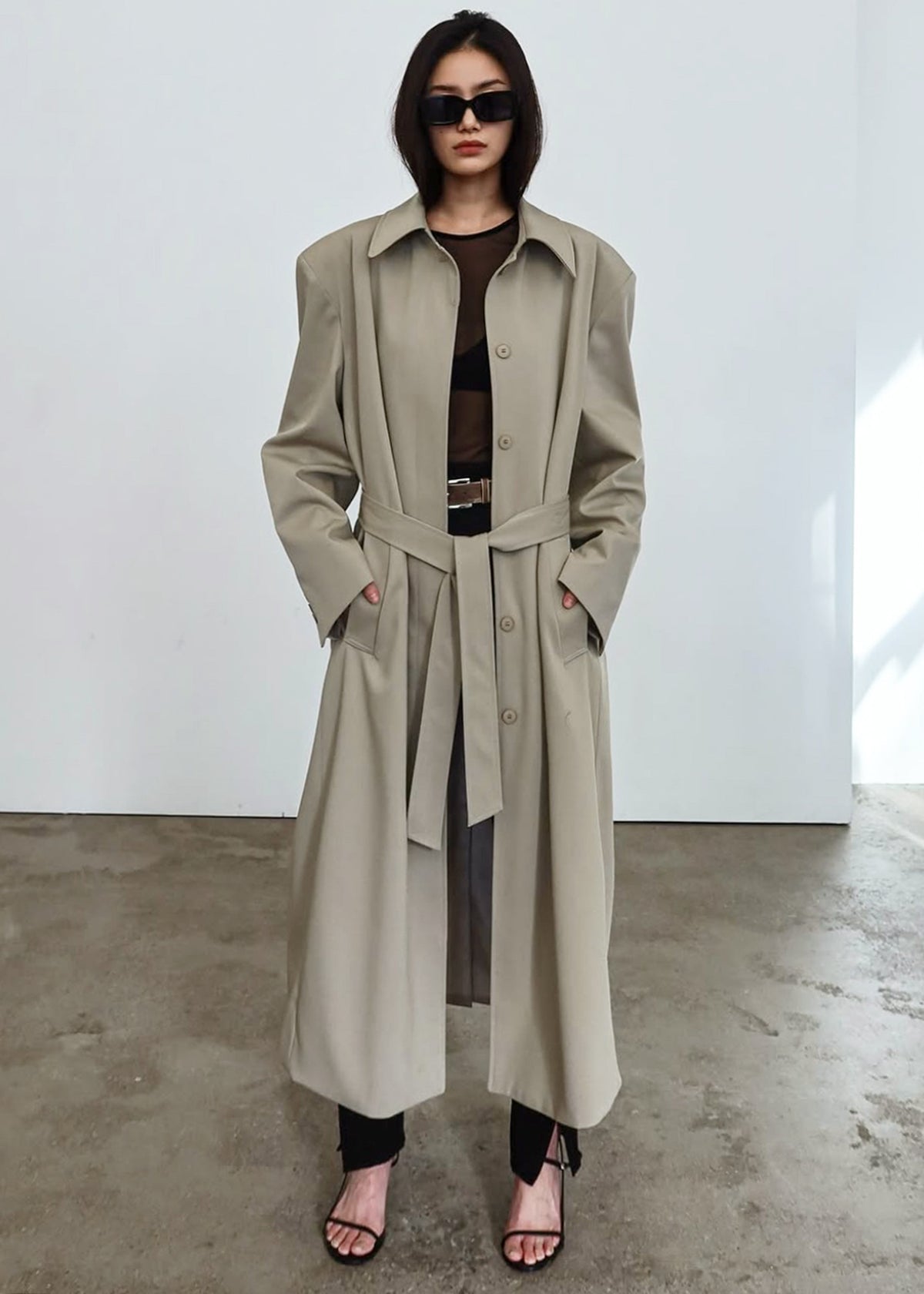 Indore Long Coat - Beige – view 8 of 10