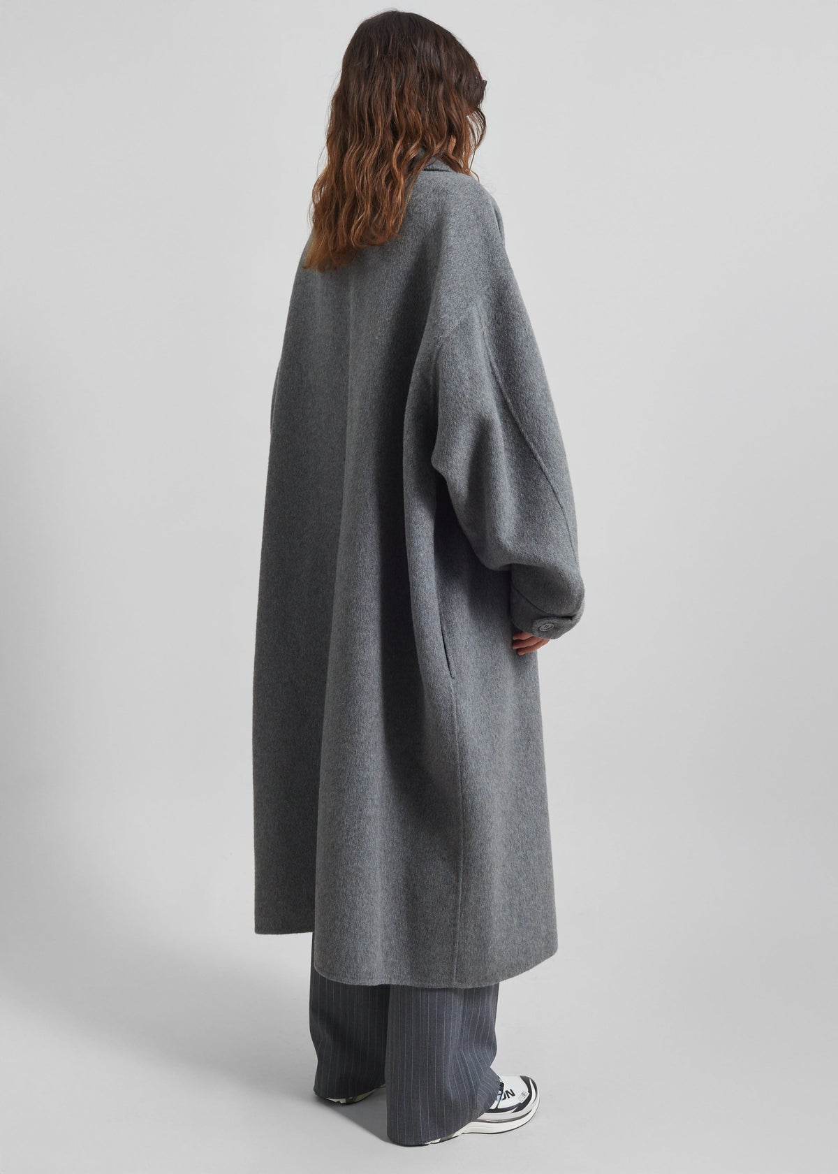 Issen Wool Trench Coat - Grey – view 6 of 7