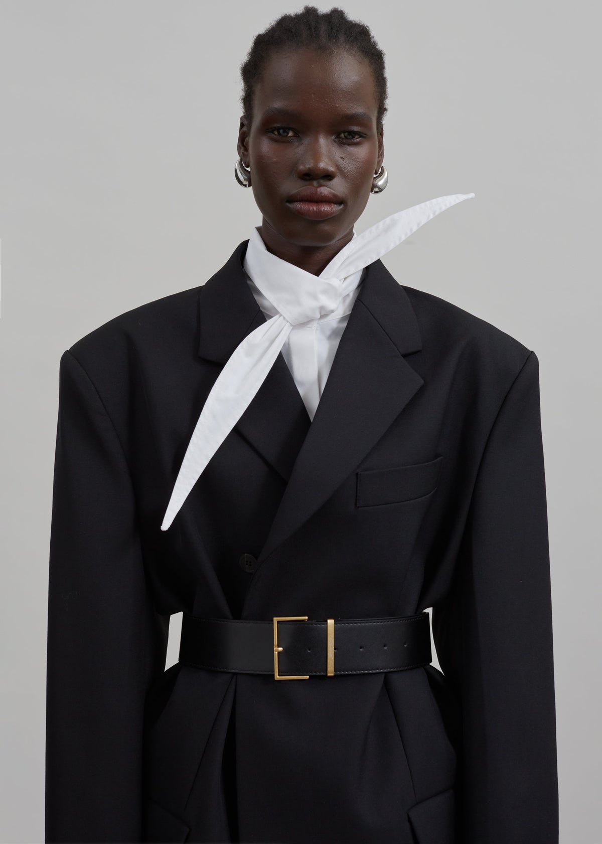 Klara Long Collar Shirt - White – view 2 of 12