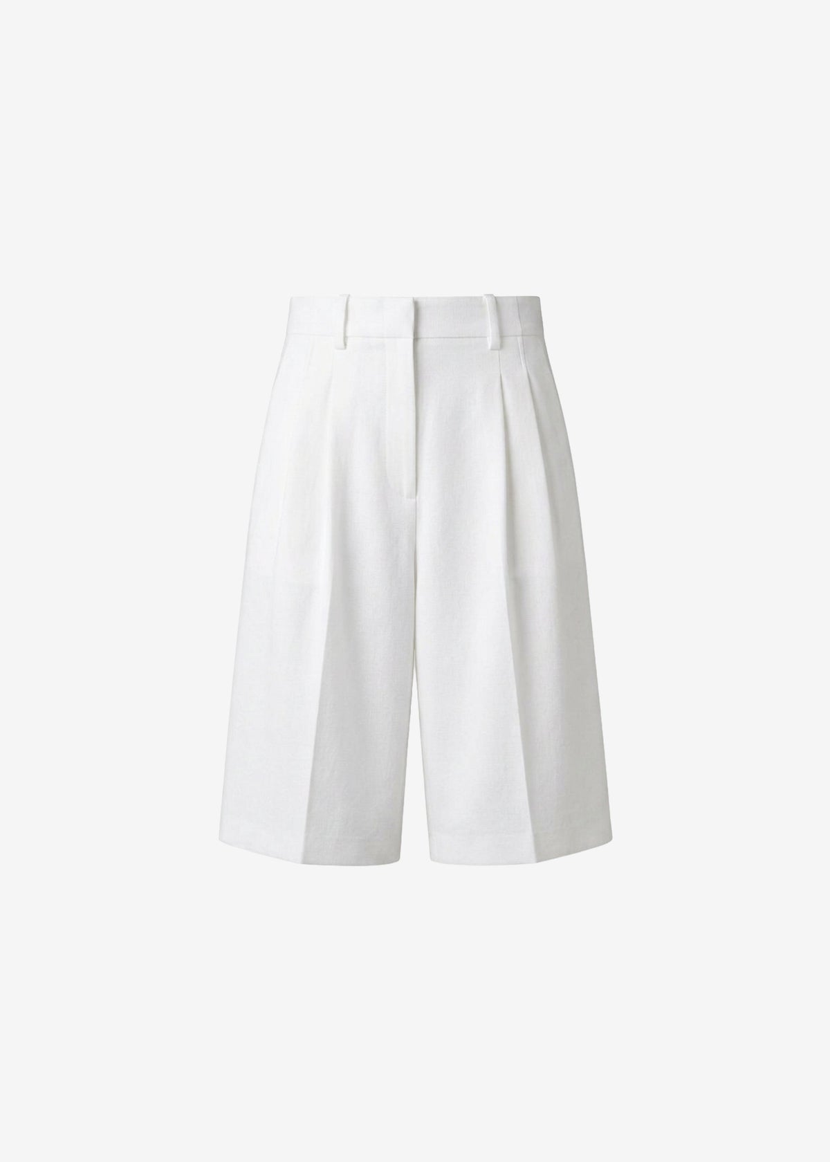 Jag Pleated Bermuda Shorts - White – view 8 of 8
