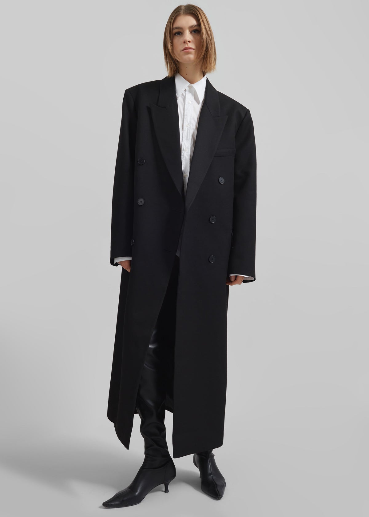 Jane Long Coat - Black – view 1 of 7