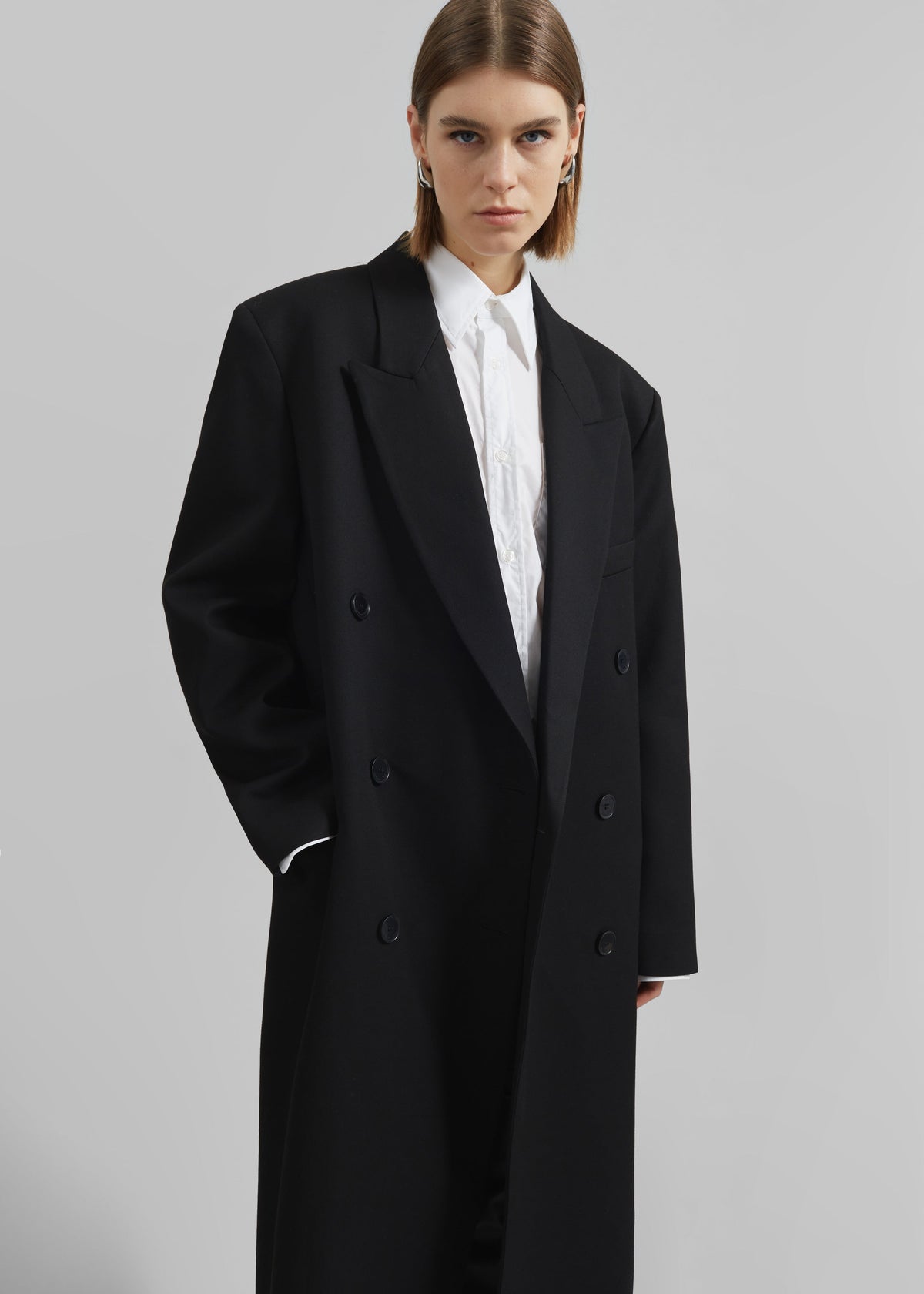 Jane Long Coat - Black – view 2 of 7